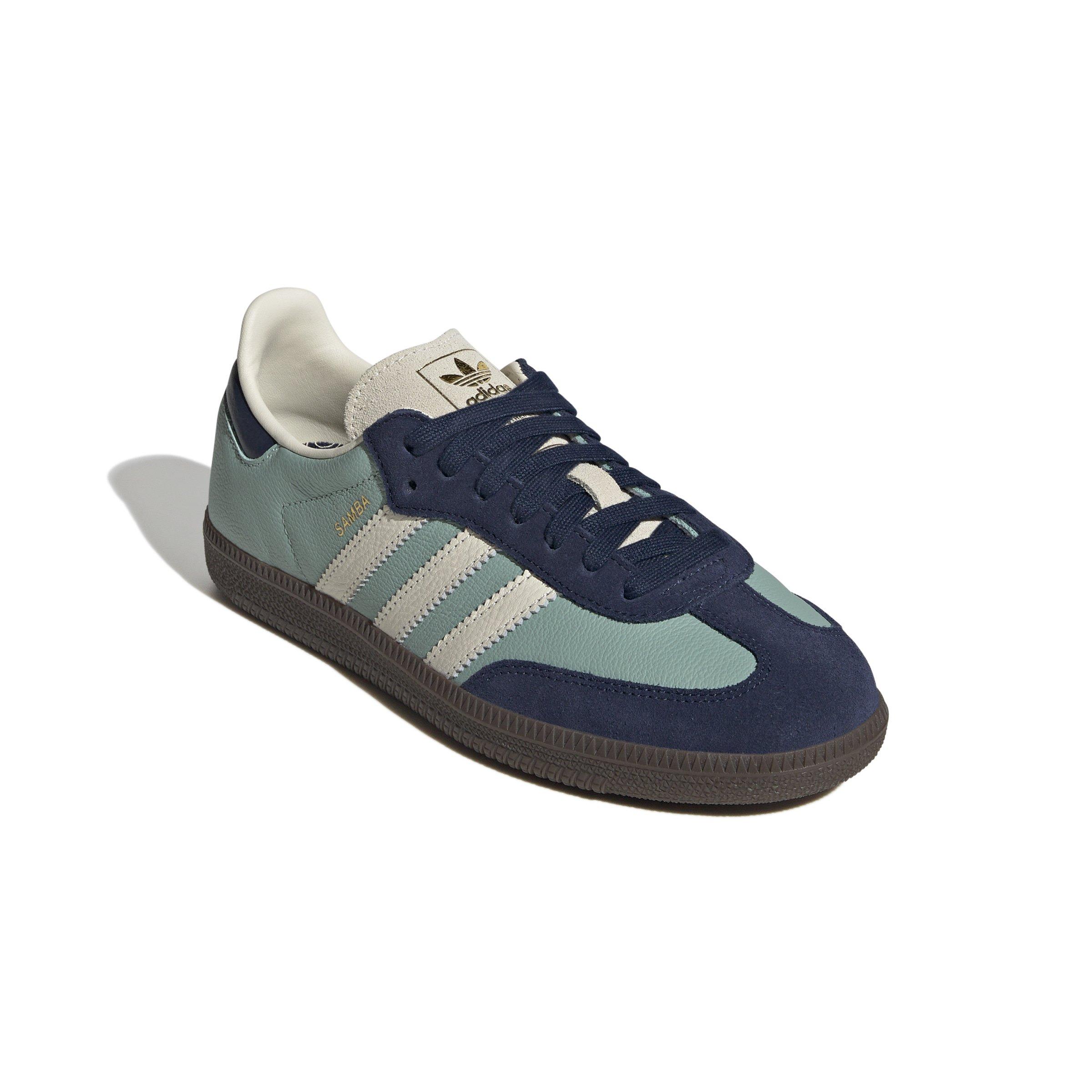 adidas Originals Samba OG "Hazy Green/Cream White/Night Indigo" Women's Shoe - GREEN/CREAM/INDIGO Thumbnail View 3