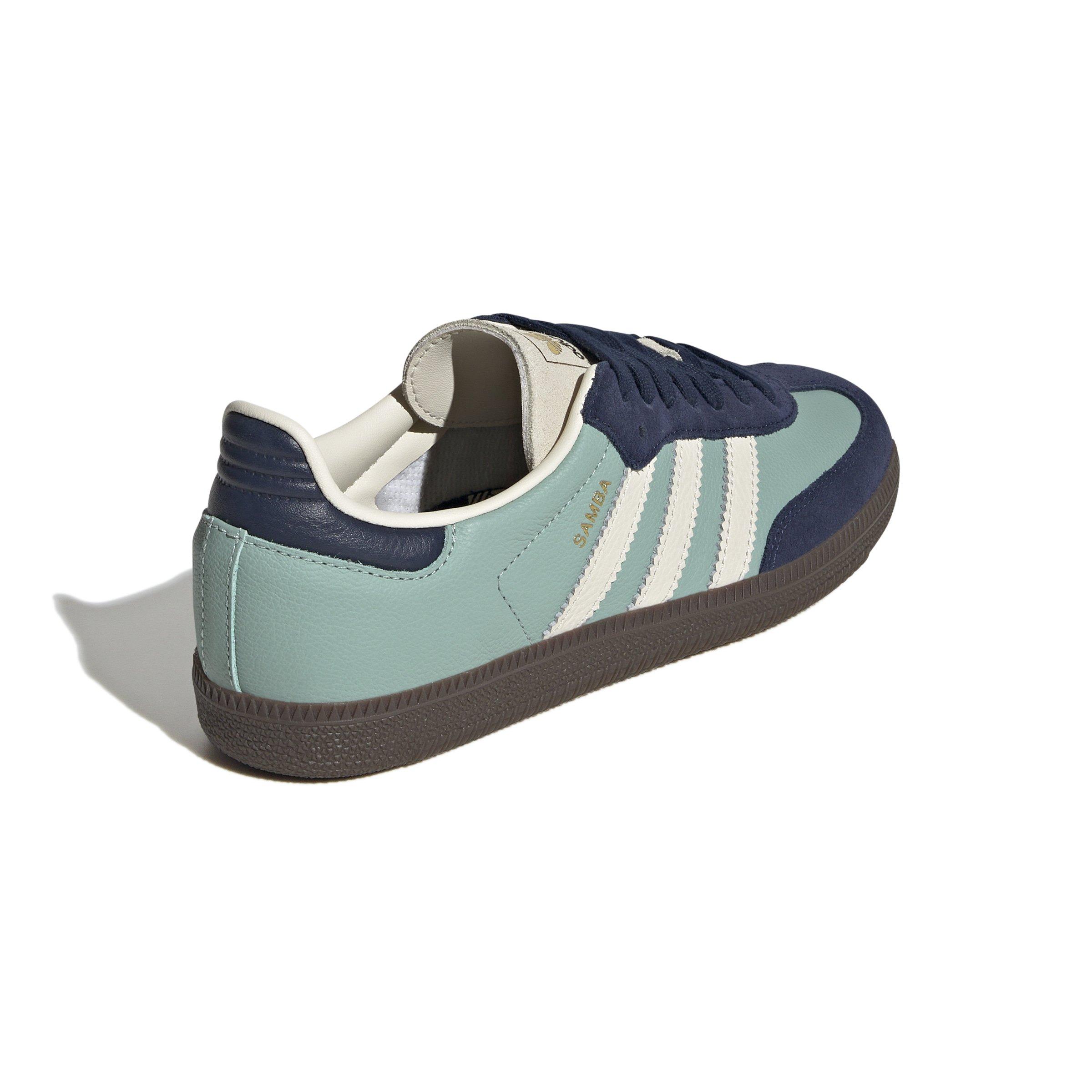 adidas Originals Samba OG "Hazy Green/Cream White/Night Indigo" Women's Shoe - GREEN/CREAM/INDIGO Thumbnail View 4