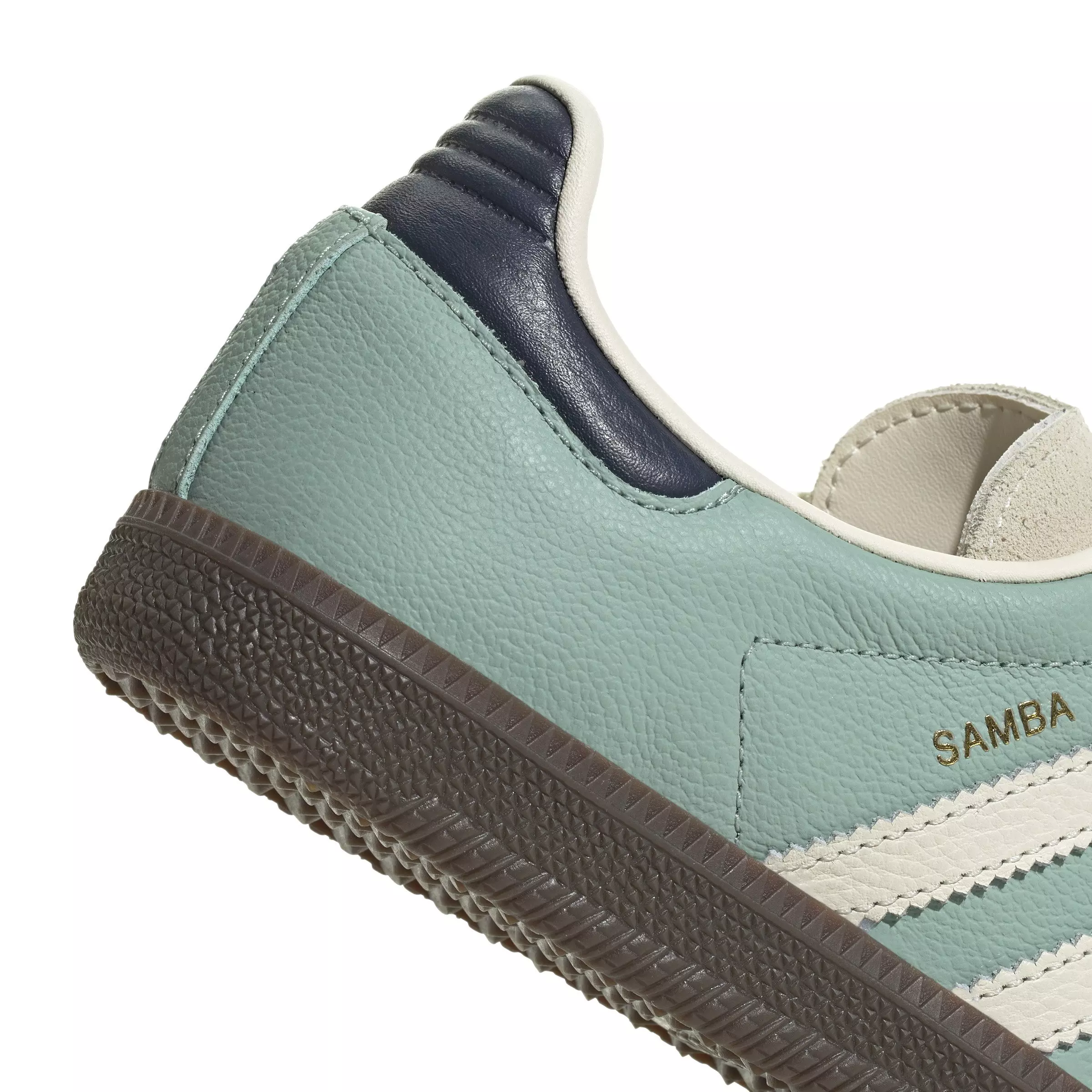 adidas Originals Samba OG "Hazy Green/Cream White/Night Indigo" Women's Shoe - GREEN/CREAM/INDIGO