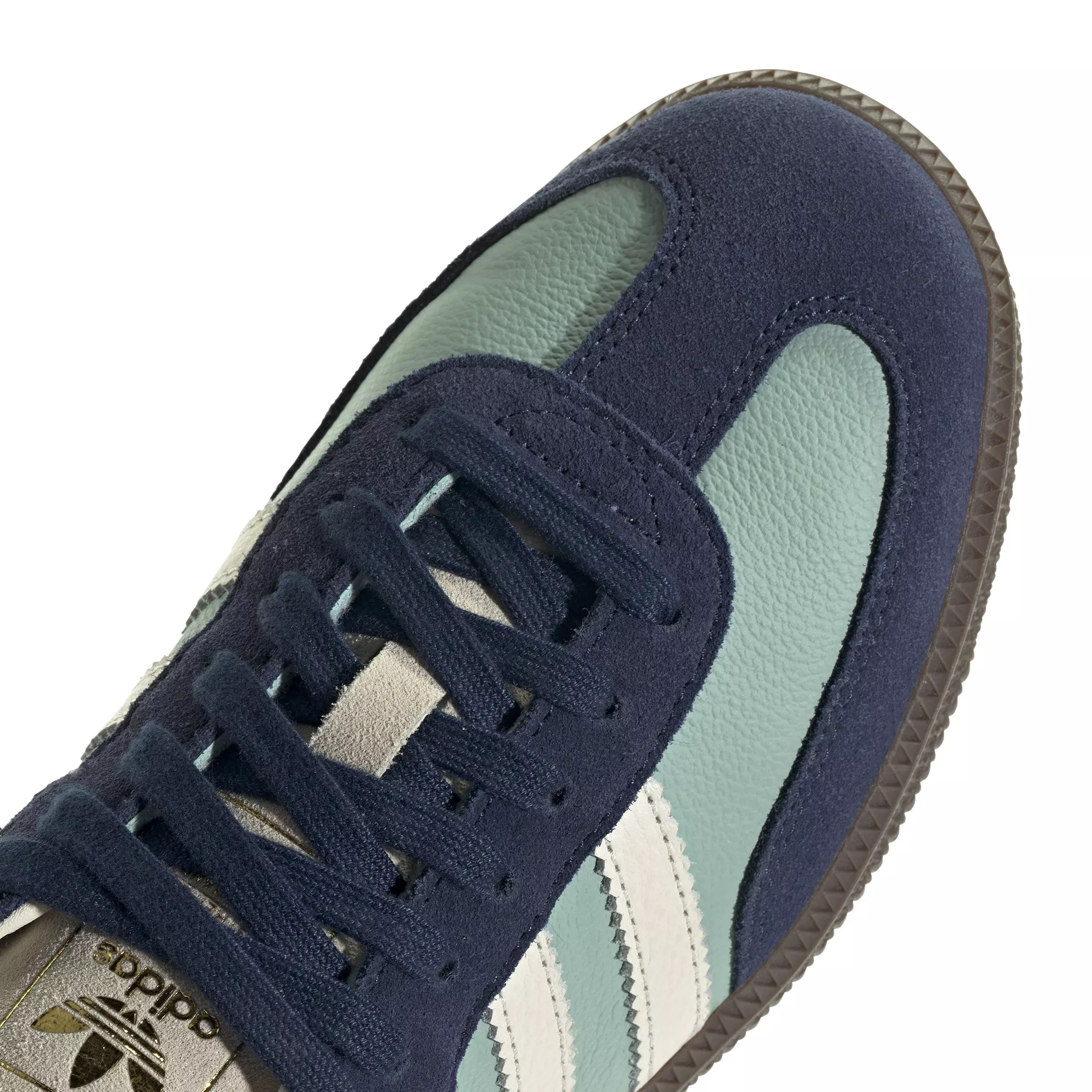 adidas Originals Samba OG "Hazy Green/Cream White/Night Indigo" Women's Shoe - GREEN/CREAM/INDIGO