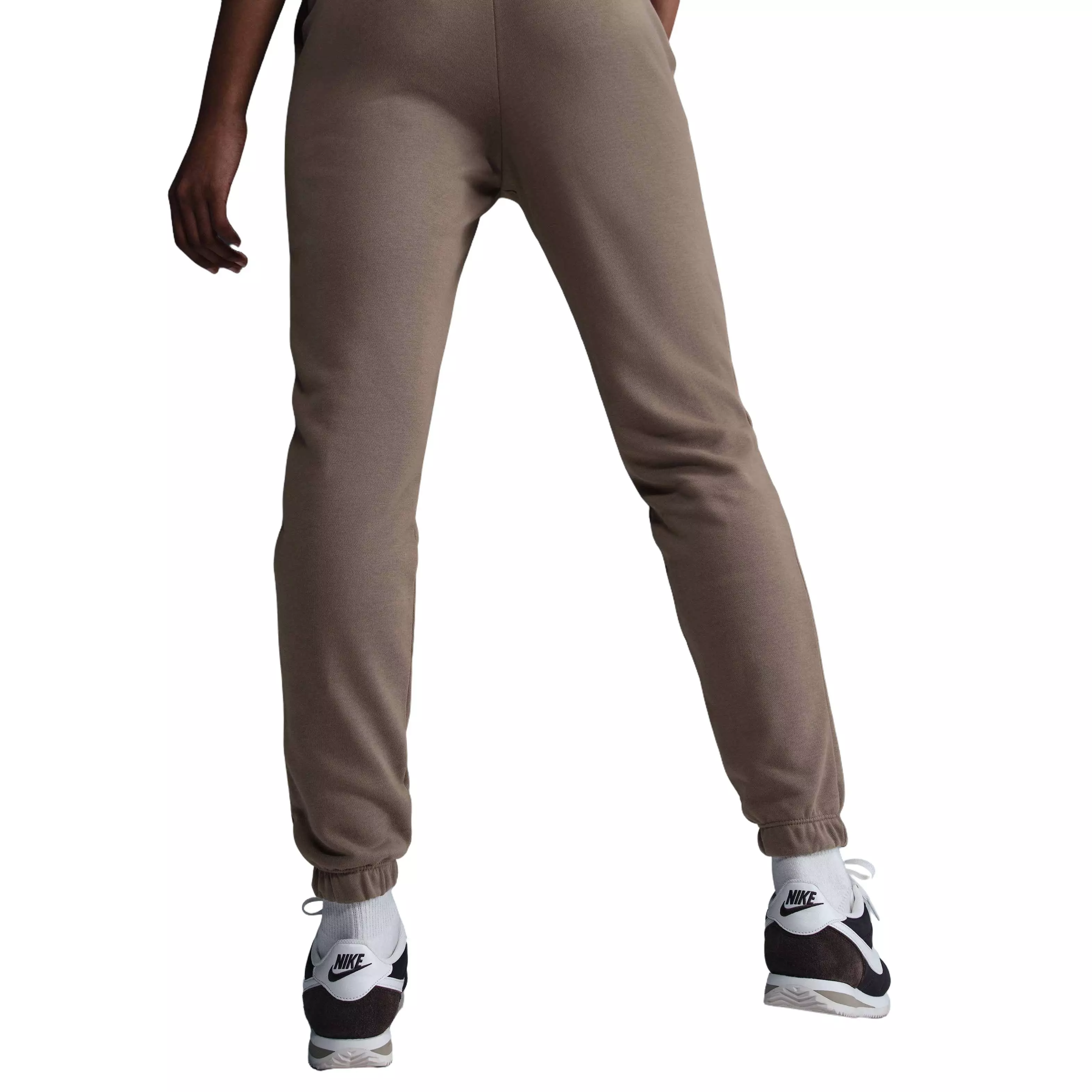 Nike Women's Sportswear Chill Terry Slim High-Waisted French Terry Sweatpants - Brown - BROWN