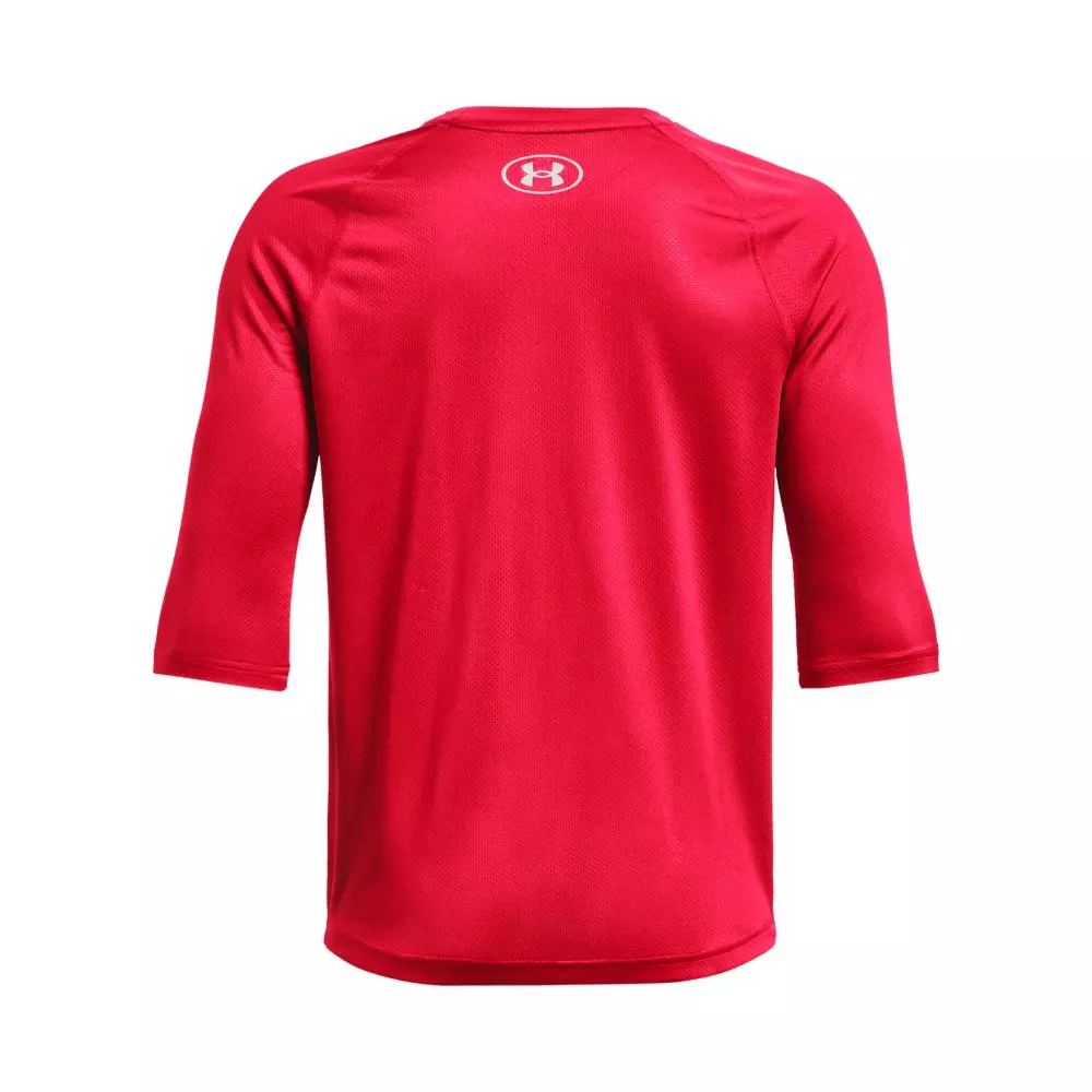 Under Armour Big Boys' Utility 2/3 Shirt - Grey/Red - GREY/RED
