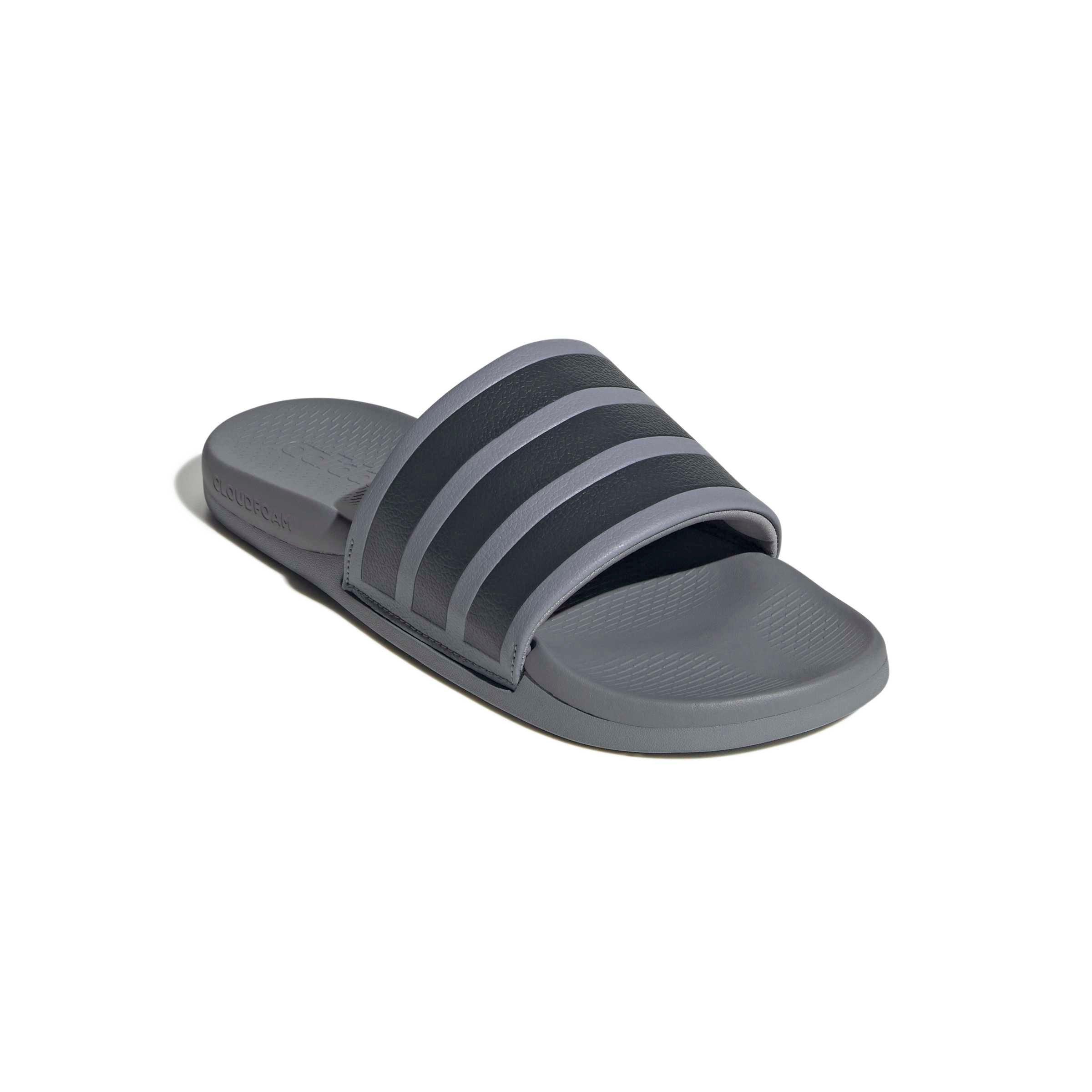 adidas Adilette Comfort 2.0 "Grey/Carbon/Grey Three" Men's Slide - GREY/CARBON/GREY