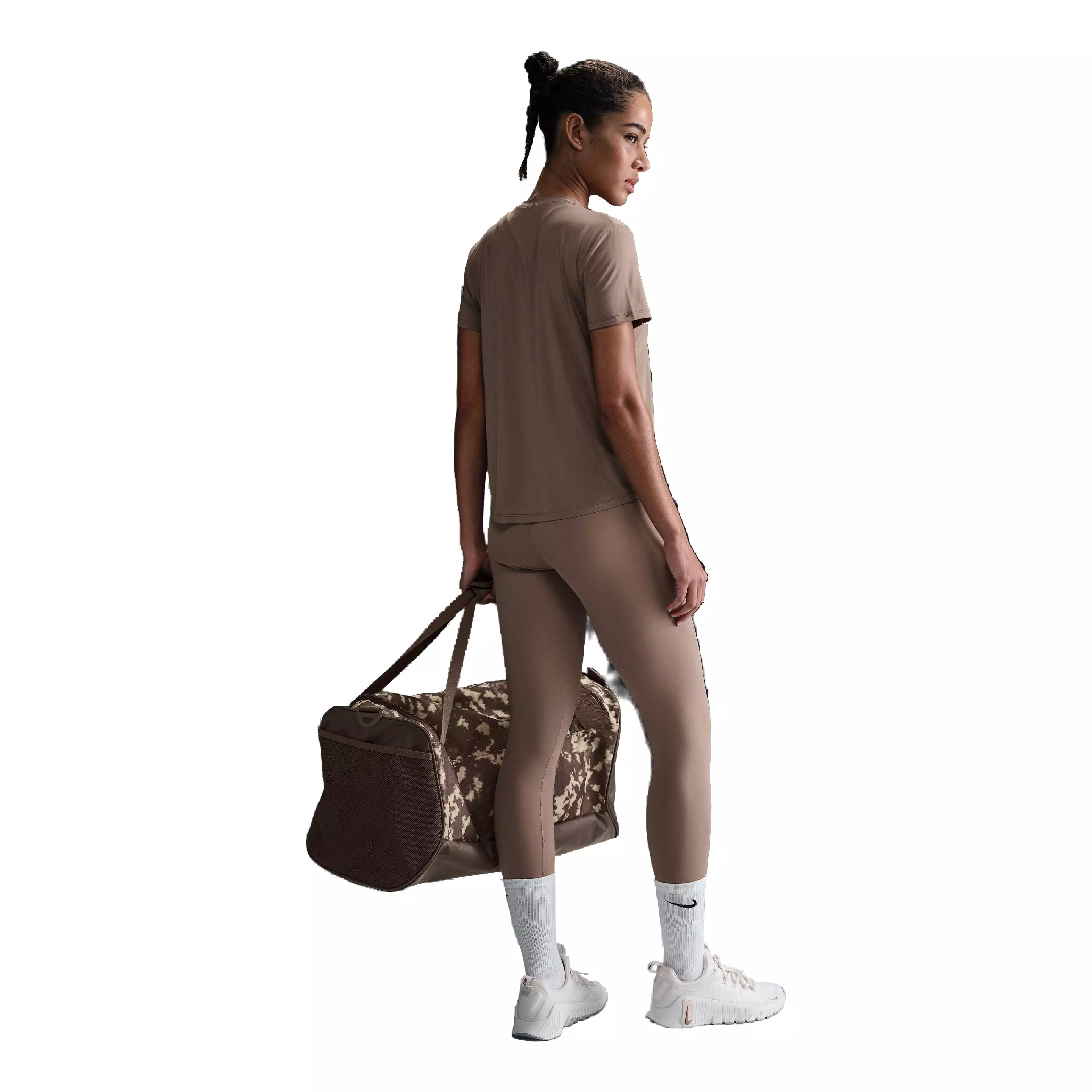 Nike Women's One Classic Dri-FIT Short-Sleeve Top - Brown - BROWN