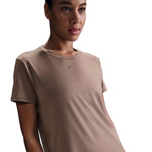 Nike Women's One Classic Dri-FIT Short-Sleeve Top - Brown