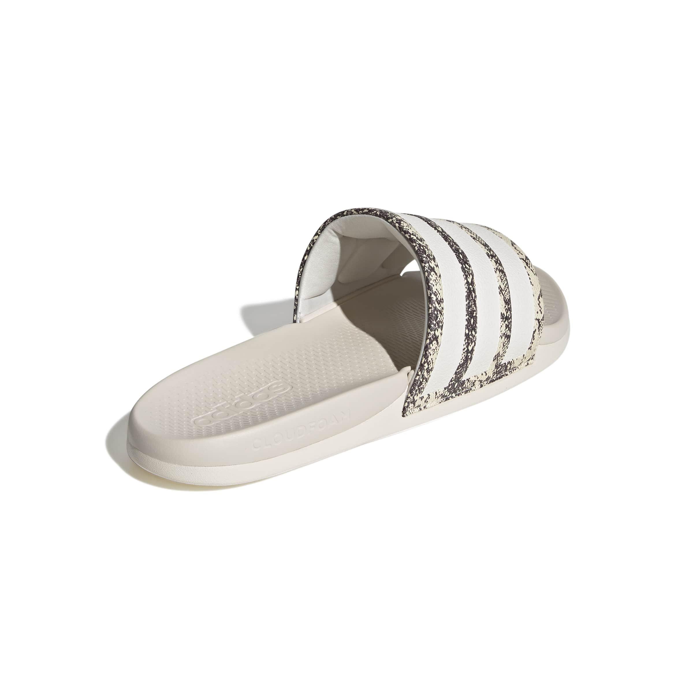 adidas Adilette Comfort 2.0 "Chalk White/Chalk White/Chalk White" Men's Slide - WHITE/WHITE/WHITE