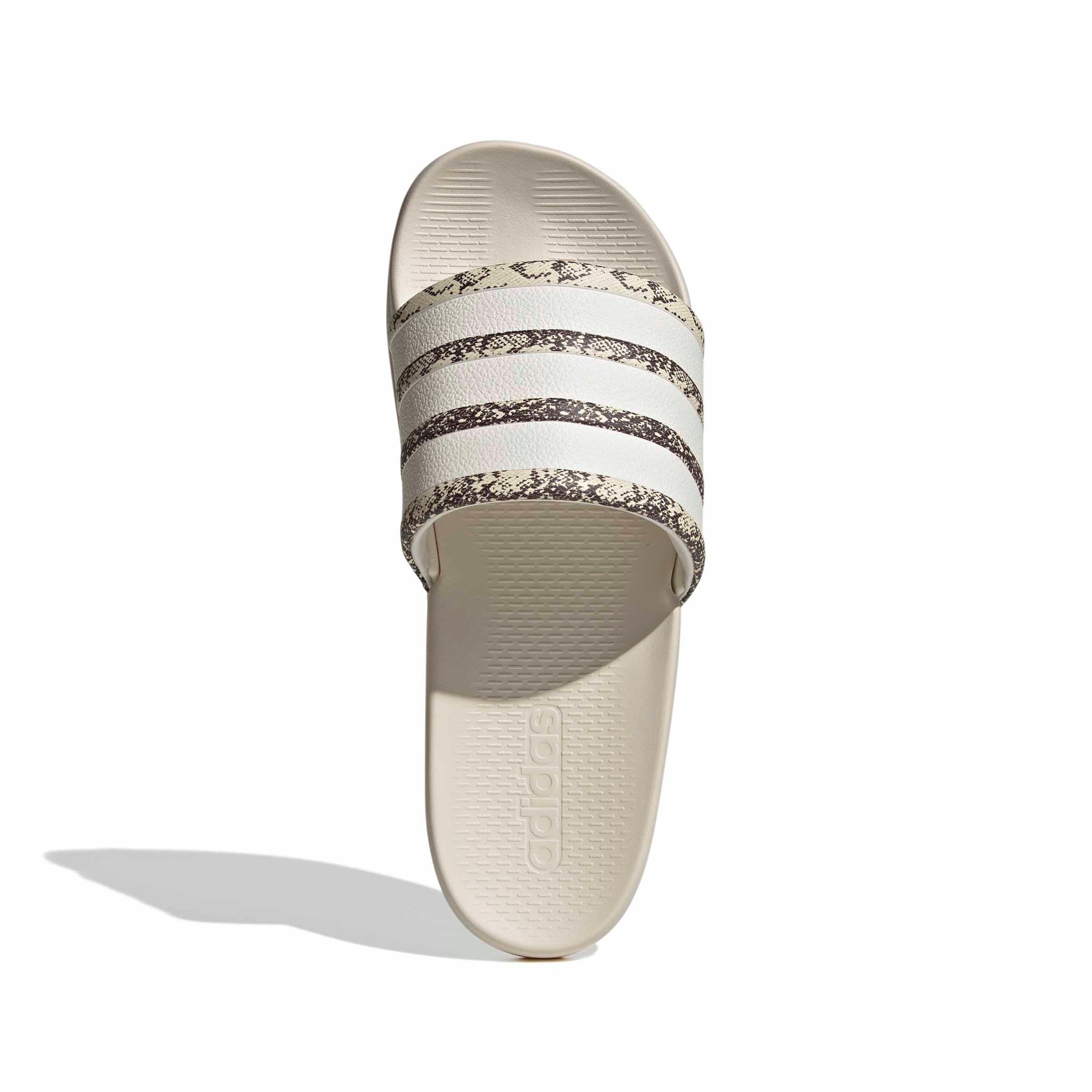 adidas Adilette Comfort 2.0 "Chalk White/Chalk White/Chalk White" Men's Slide - WHITE/WHITE/WHITE