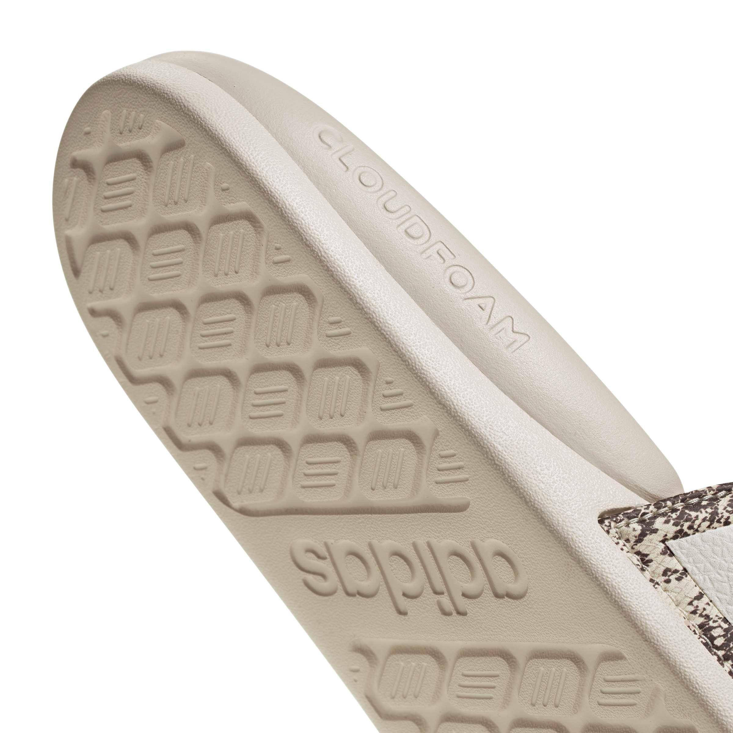 adidas Adilette Comfort 2.0 "Chalk White/Chalk White/Chalk White" Men's Slide - WHITE/WHITE/WHITE