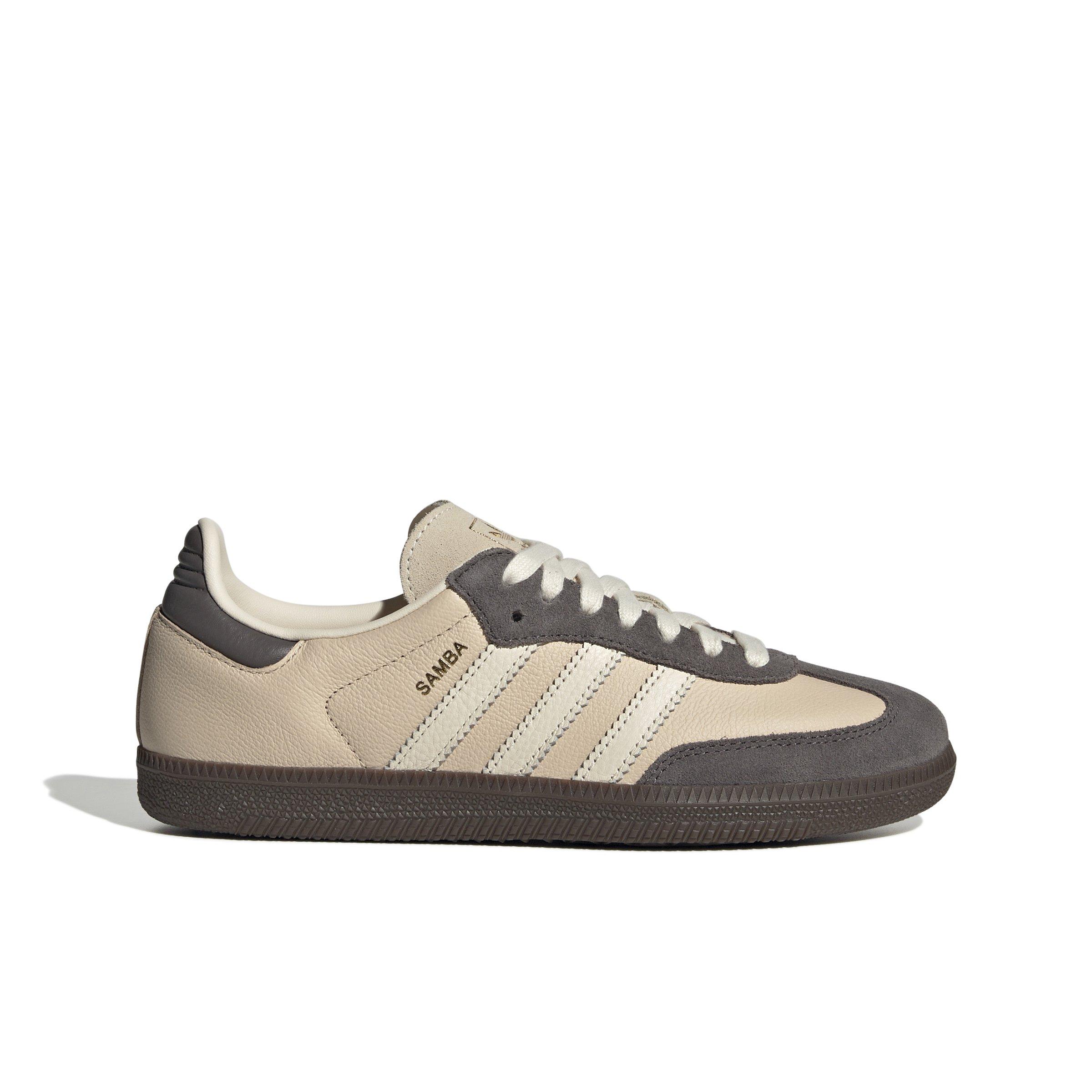 adidas Originals Samba OG "Crystal Sand/Cream White/Charcoal" Women's Shoe - SAND/CREAM/CHARCOAL Thumbnail View 1