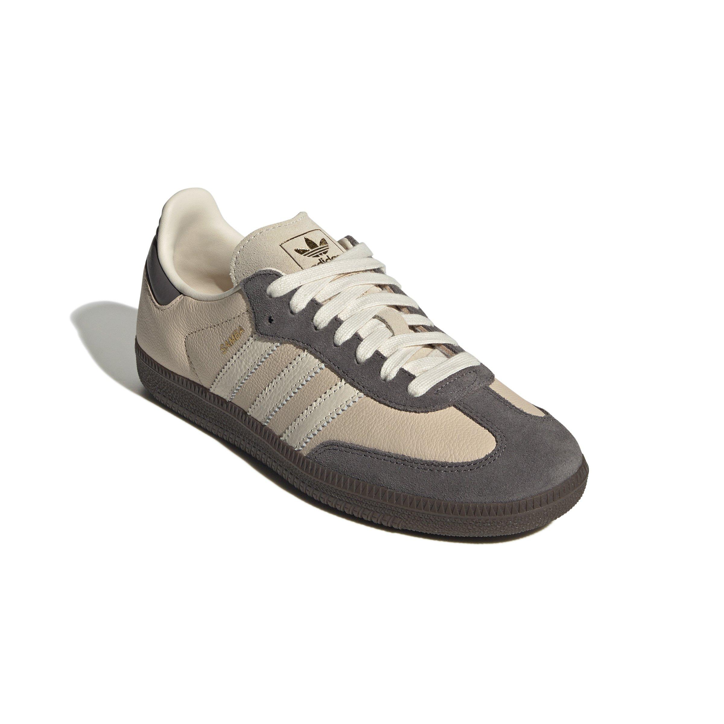 adidas Originals Samba OG "Crystal Sand/Cream White/Charcoal" Women's Shoe - SAND/CREAM/CHARCOAL Thumbnail View 3