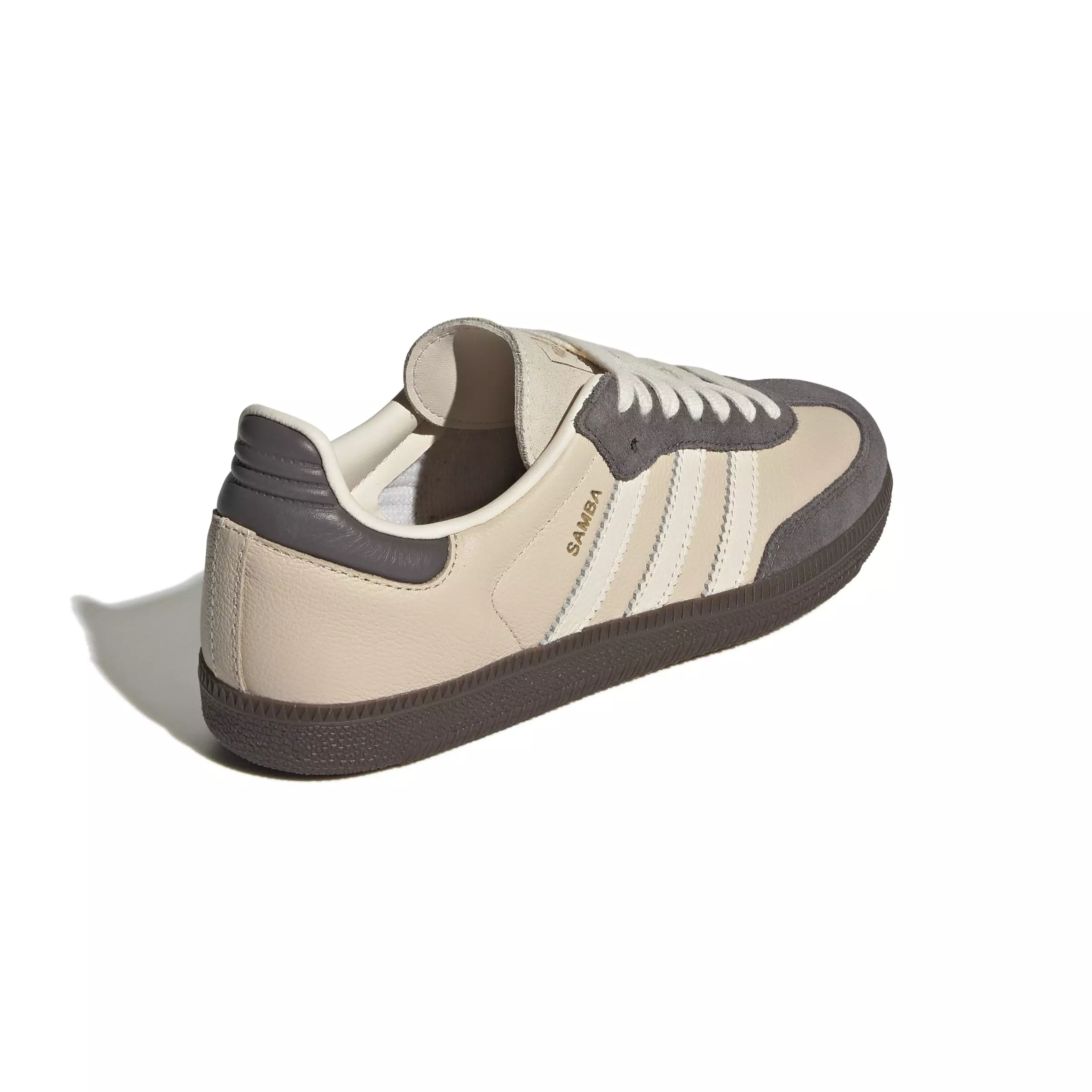 adidas Originals Samba OG "Crystal Sand/Cream White/Charcoal" Women's Shoe - SAND/CREAM/CHARCOAL