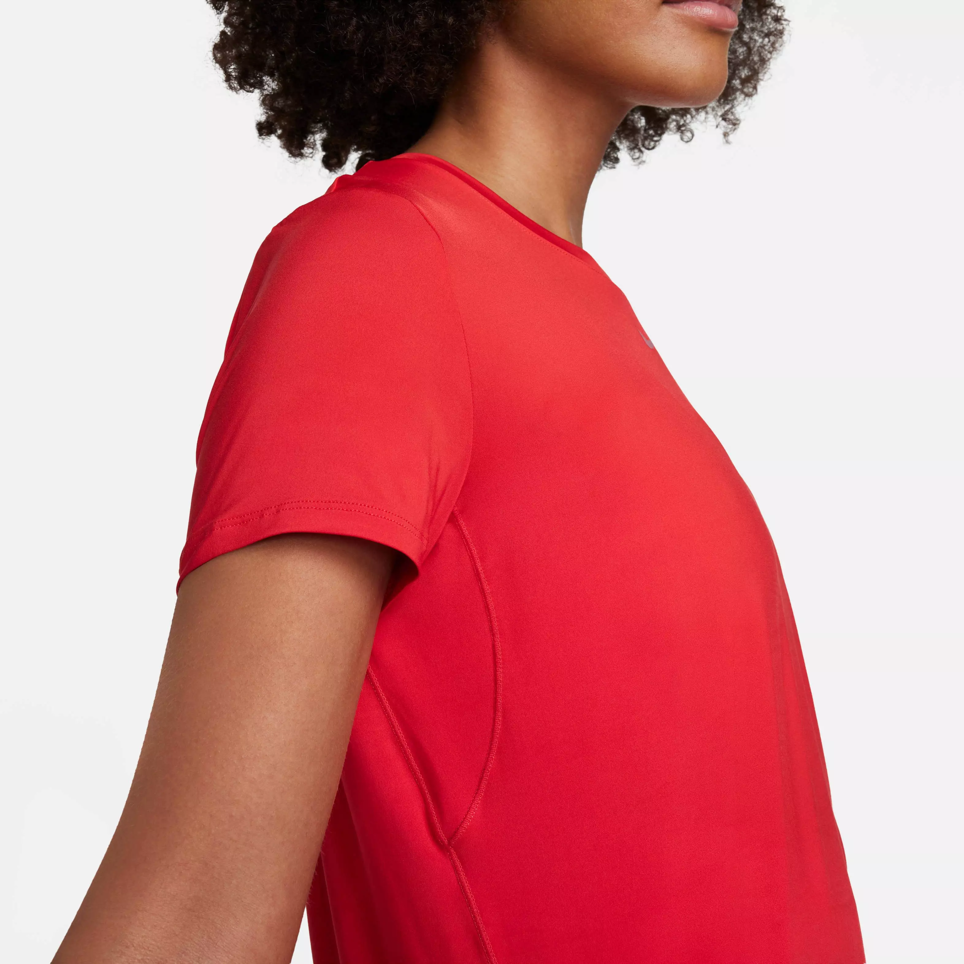 Nike Women's One Classic Dri-FIT Short-Sleeve Top - Red - RED