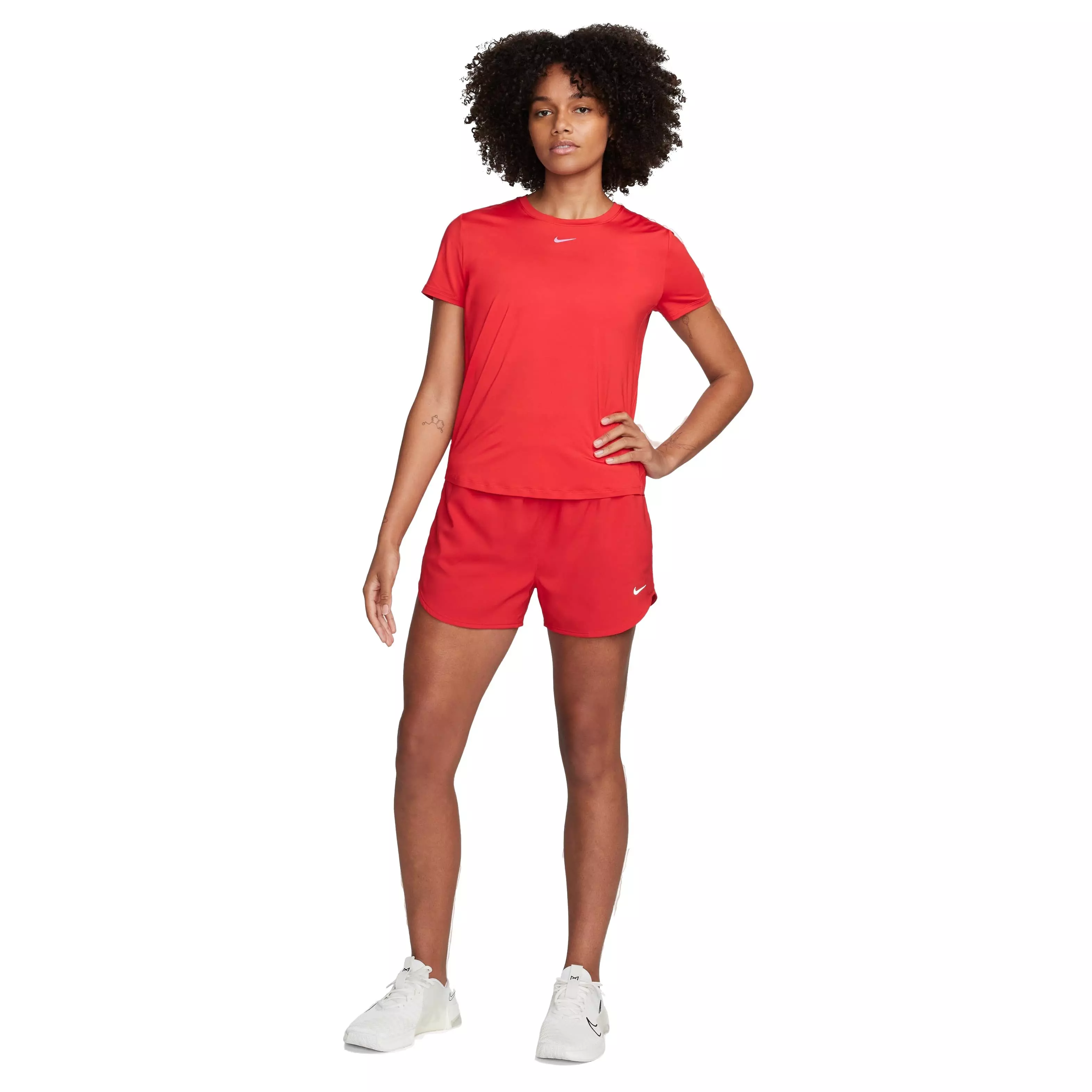 Nike Women's One Classic Dri-FIT Short-Sleeve Top - Red - RED