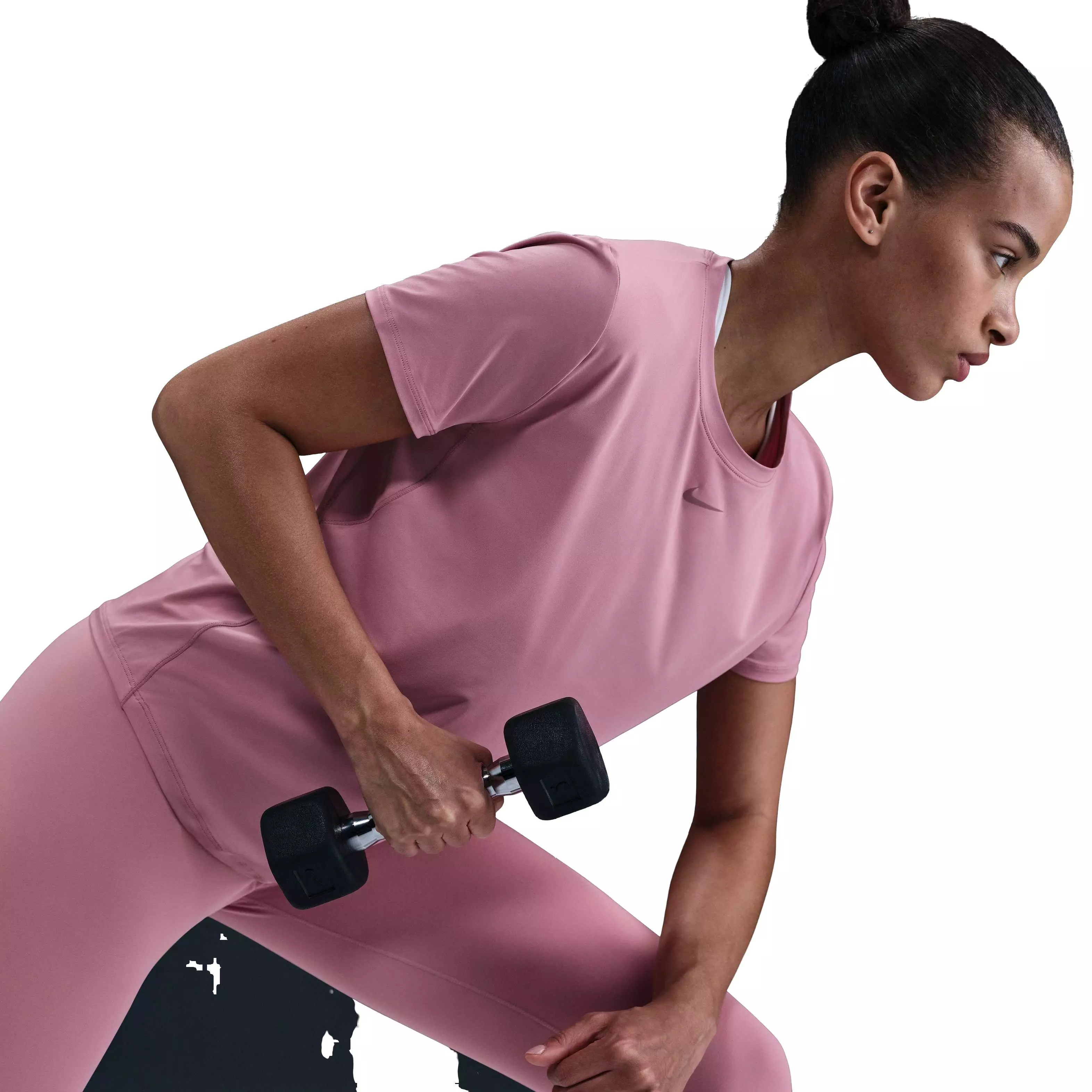 Nike Women's One Classic Dri-FIT Short-Sleeve Top - Pink - PINK