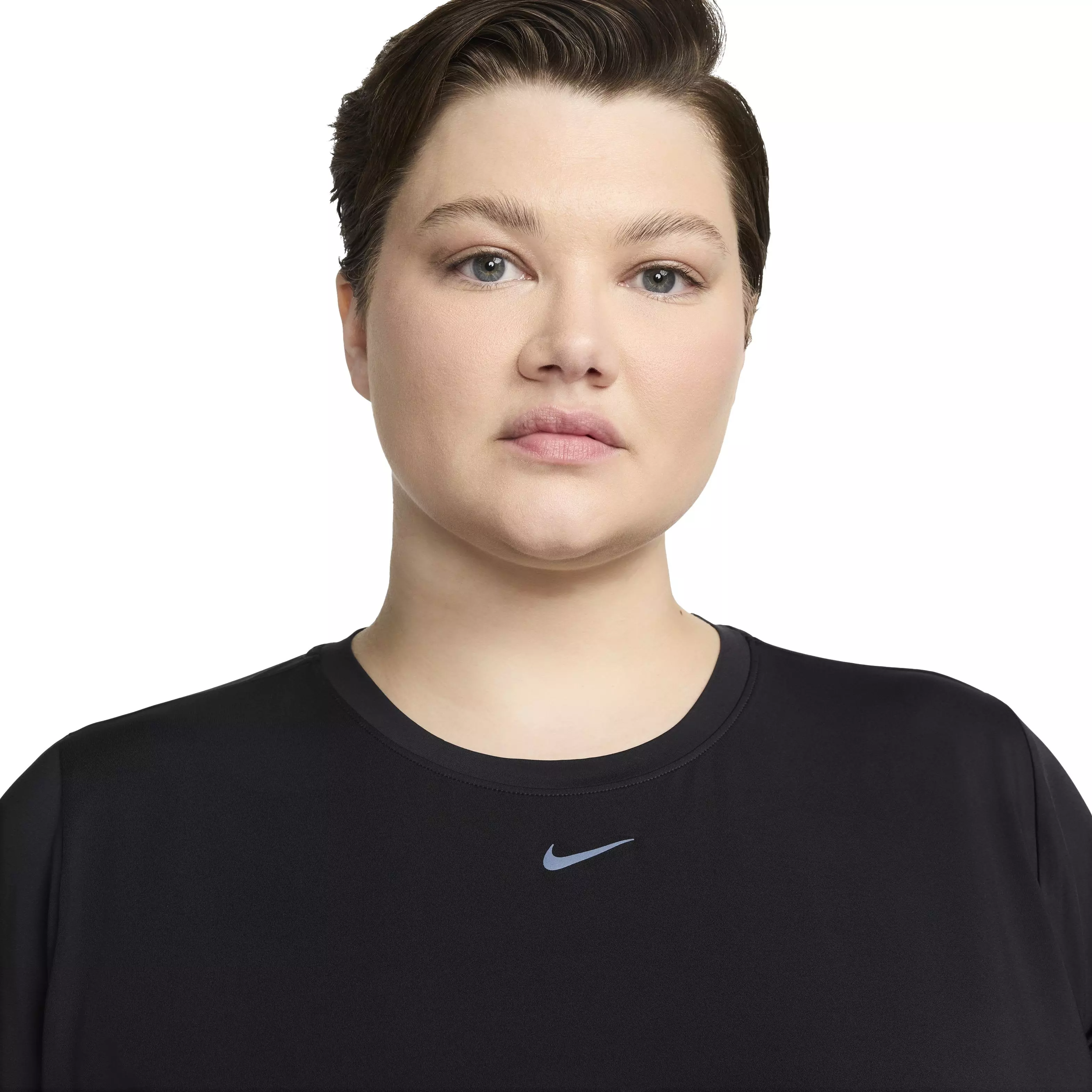 Nike Women's One Classic Short-Sleeve Dri-FIT Top - Black - BLACK