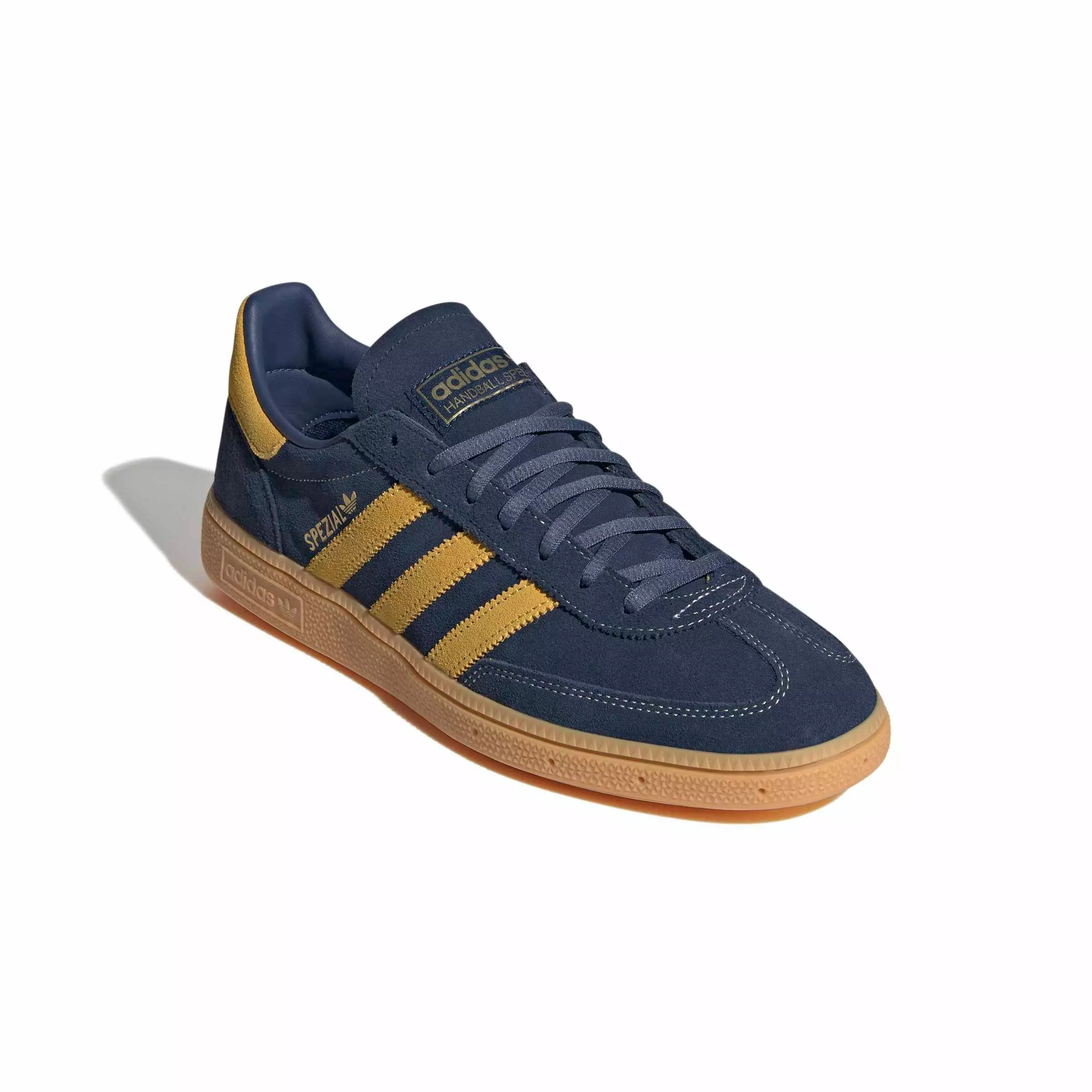 adidas Originals Handball Spezial "Night Indigo/Bold Gold/Gum 1" Men's Shoe - INDIGGO/GOLD/GUM