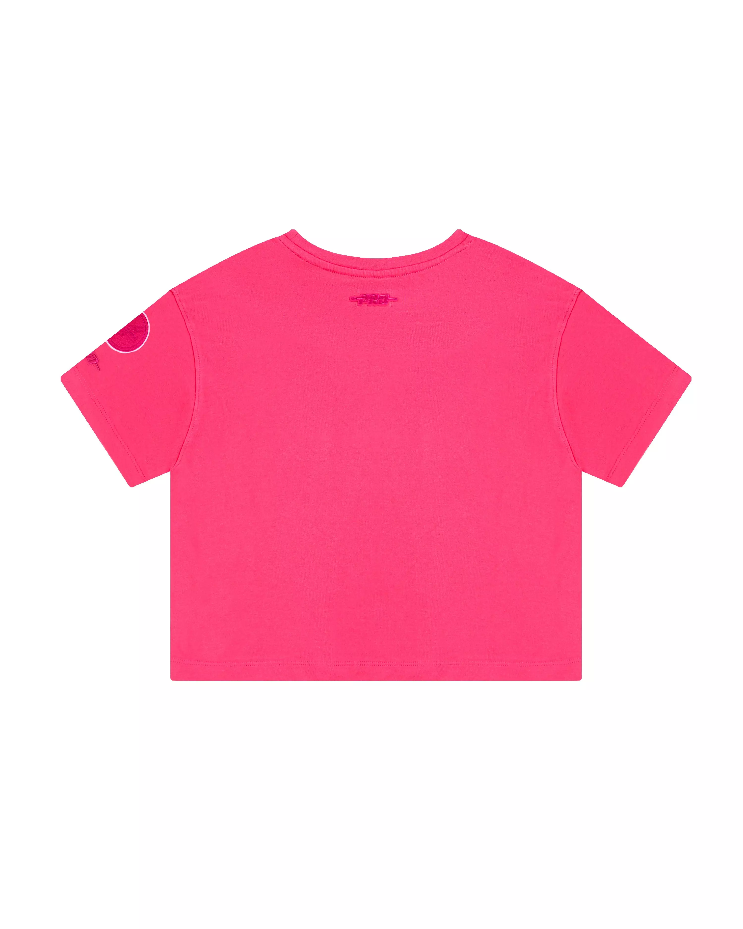 Pro Standard Big Girls' MLB Los Angeles Dodgers Triple Pink Short Sleeve Boxy Top - PINK