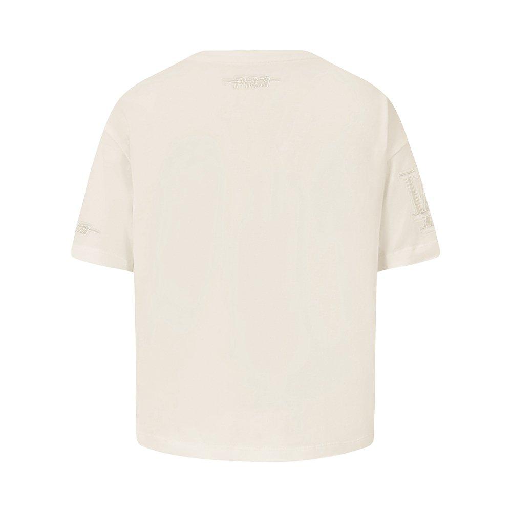 Pro Standard MLB Los Angeles Dodgers Neutral Big Girls' Cream Short Sleeve Top