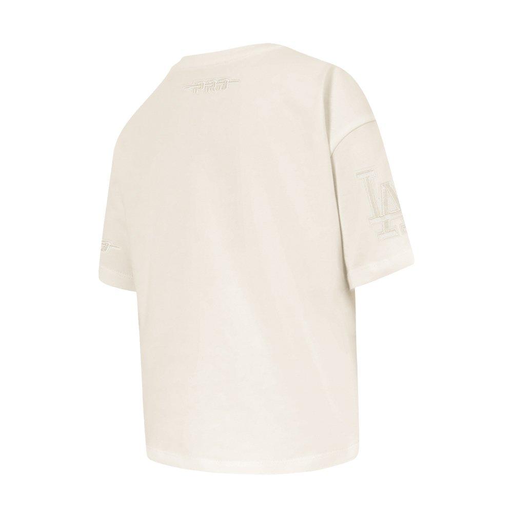 Pro Standard Big Girls' MLB Los Angeles Dodgers Neutral Short Sleeve Top - Cream - CREAM Thumbnail View 4