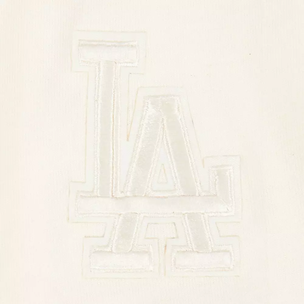 Pro Standard Big Girls' MLB Los Angeles Dodgers Neutral Short Sleeve Top - Cream - CREAM