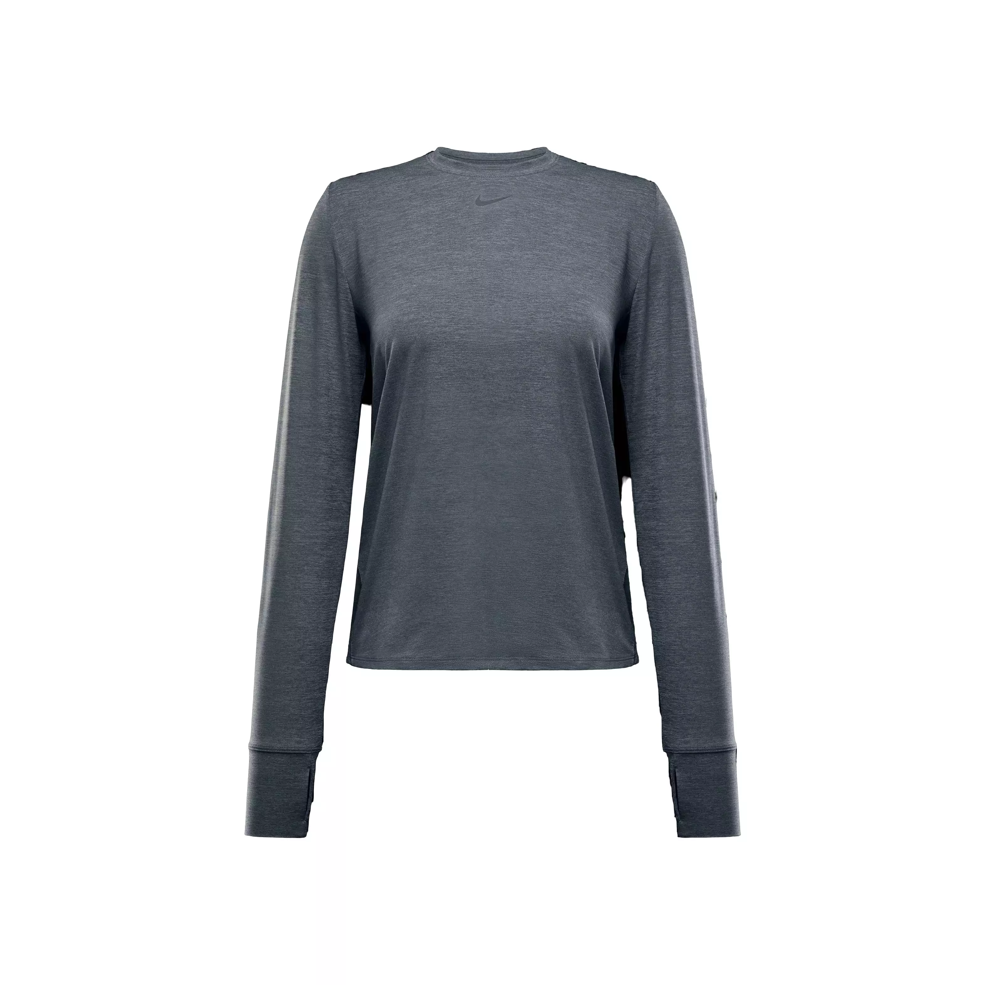 Nike One Women's Classic Dri-FIT Long-Sleeve Top -Grey - GREY