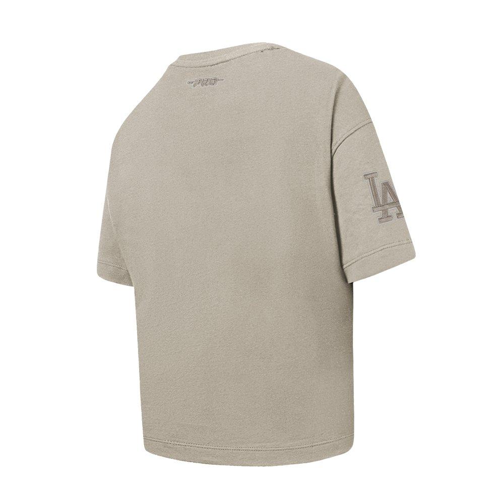 Pro Standard Big Girls' MLB Los Angeles Dodgers Neutral Short Sleeve Top - Khaki - KHAKI Thumbnail View 4