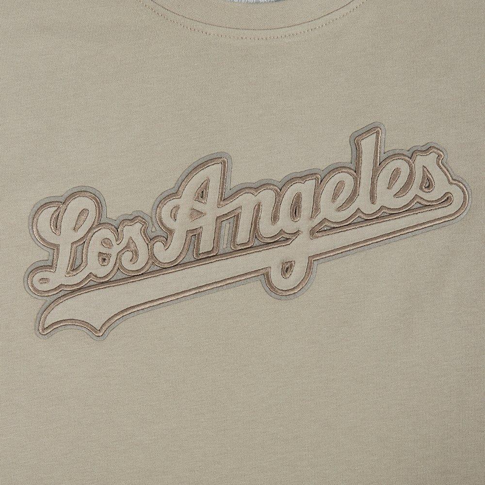 Pro Standard Big Girls' MLB Los Angeles Dodgers Neutral Short Sleeve Top - Khaki - KHAKI Thumbnail View 5