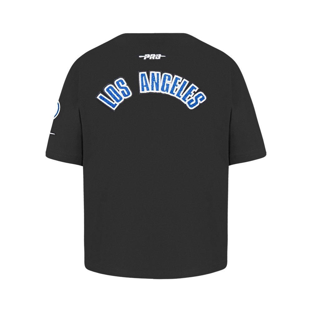 Pro Standard MLB Los Angeles Dodgers Classic Big Girls' Black Short Sleeve Boxy Top