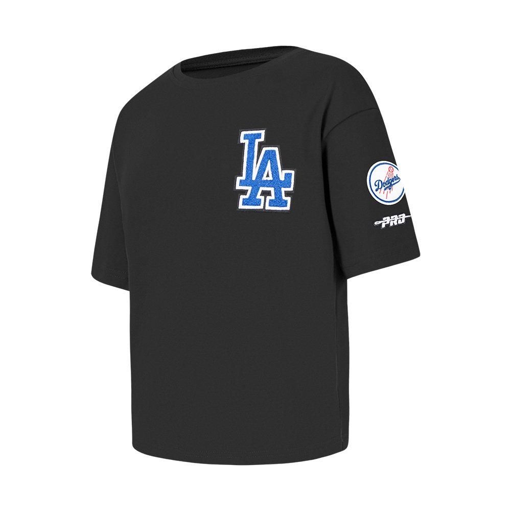 Pro Standard MLB Los Angeles Dodgers Classic Big Girls' Black Short Sleeve Boxy Top