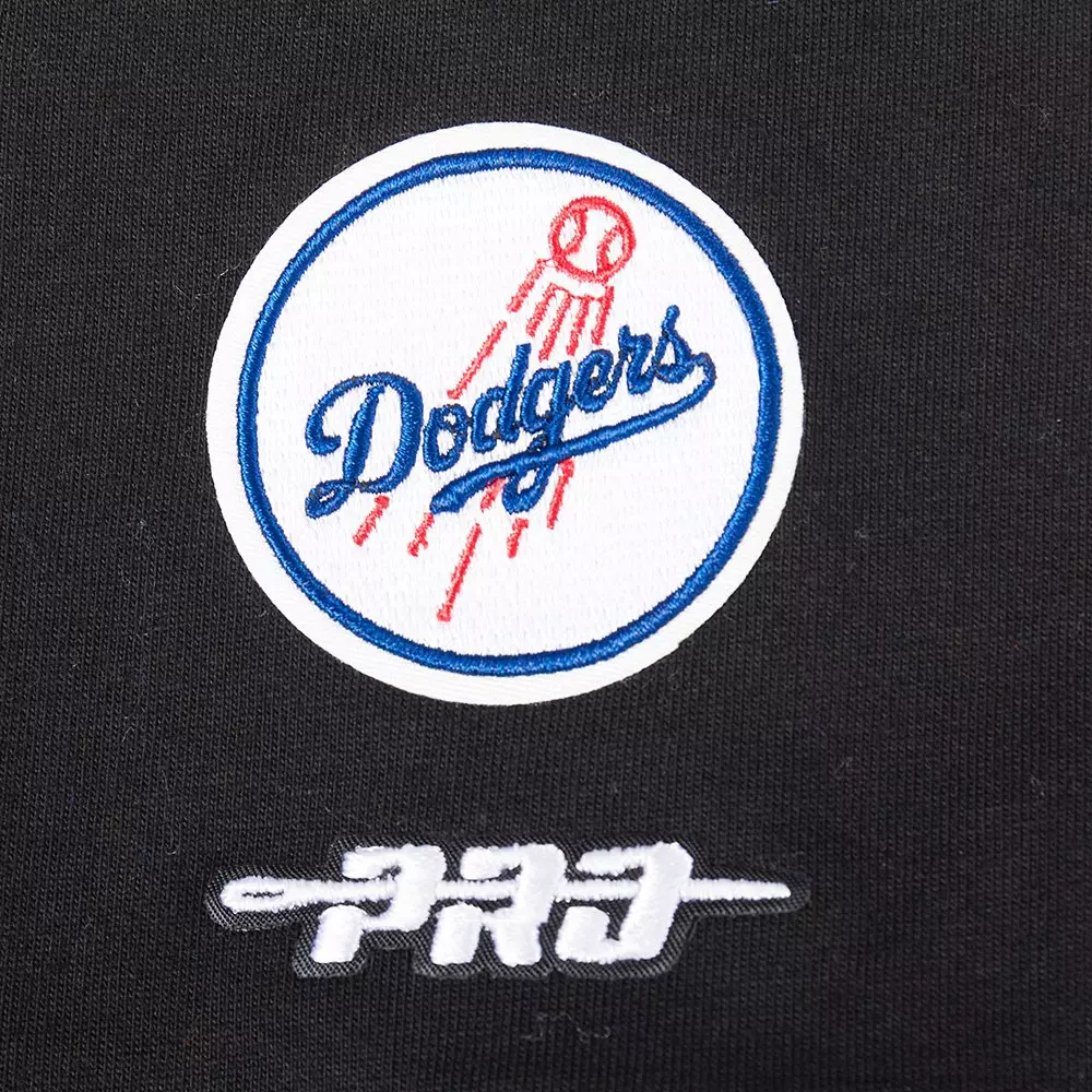 Pro Standard Big Girls' MLB Los Angeles Dodgers Classic Short Sleeve Boxy Top - Black - BLACK