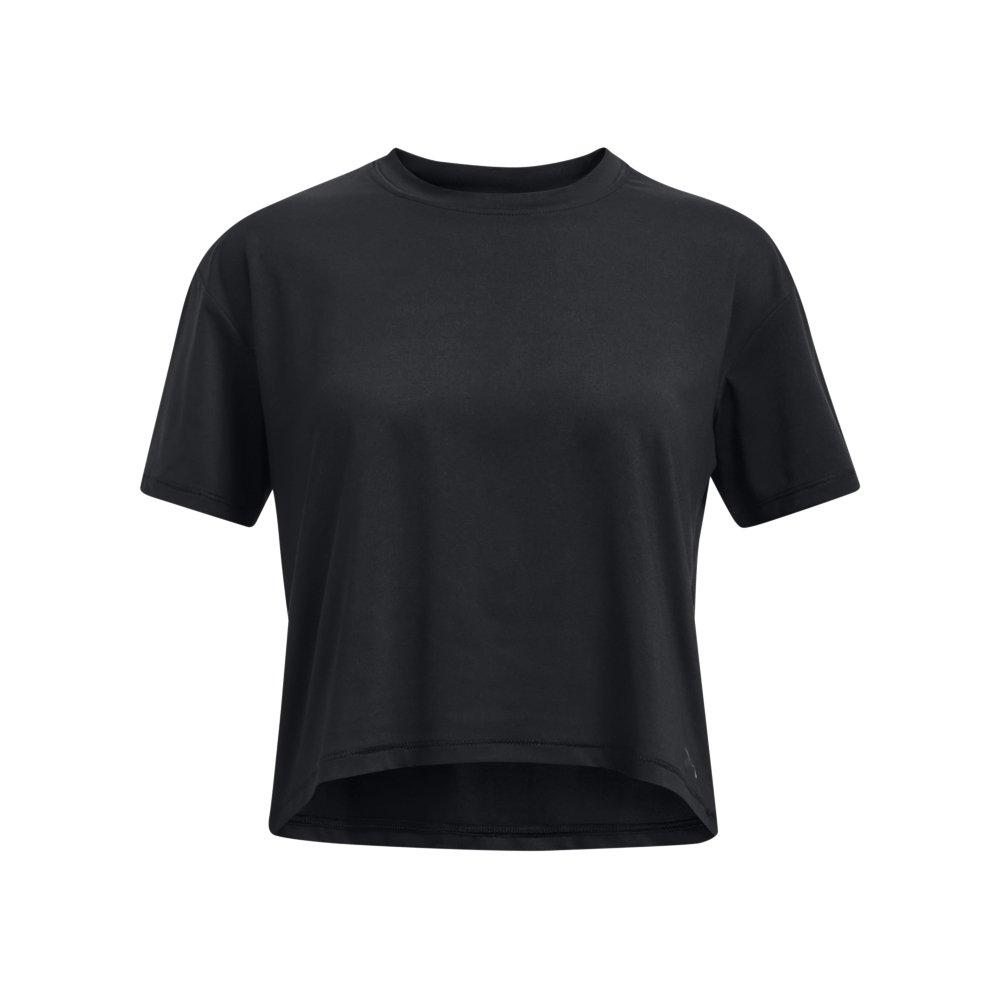Under Armour Big Girls' Motion Short Sleeve Shirt - Black - BLACK Thumbnail View 1
