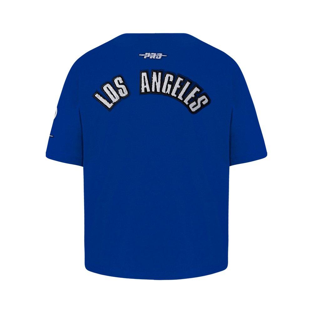 Pro Standard MLB Los Angeles Dodgers Classic Big Girls' Blue Short Sleeve Boxy Top