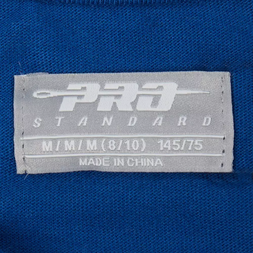 Pro Standard Big Girls' MLB Los Angeles Dodgers Classic Short Sleeve Boxy Top -Blue - BLUE