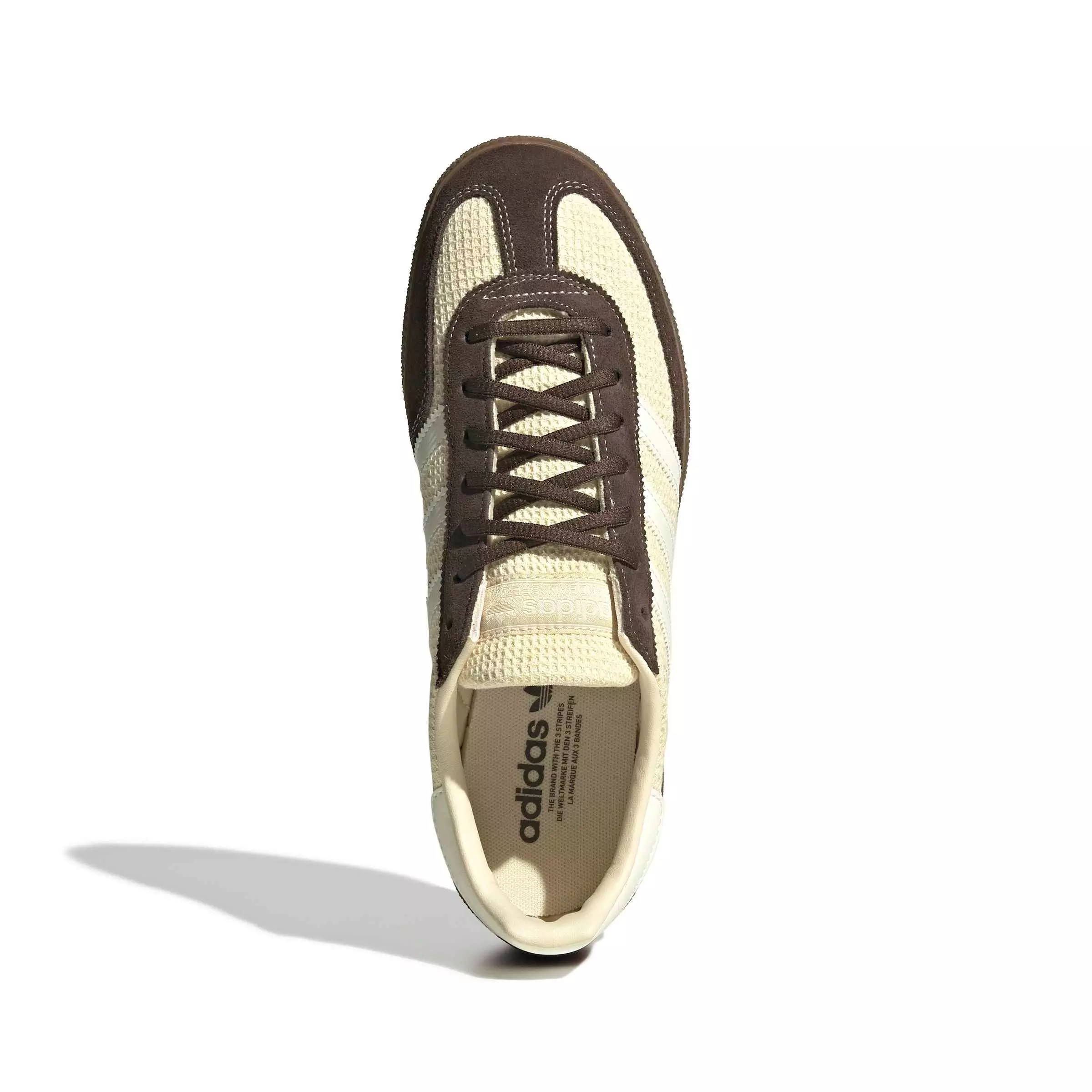 adidas Originals Handball Spezial "Warm Vanilla/Off White/Dark Brown" Men's Shoe - VANILLA/OFF WHITE/DK BROWN