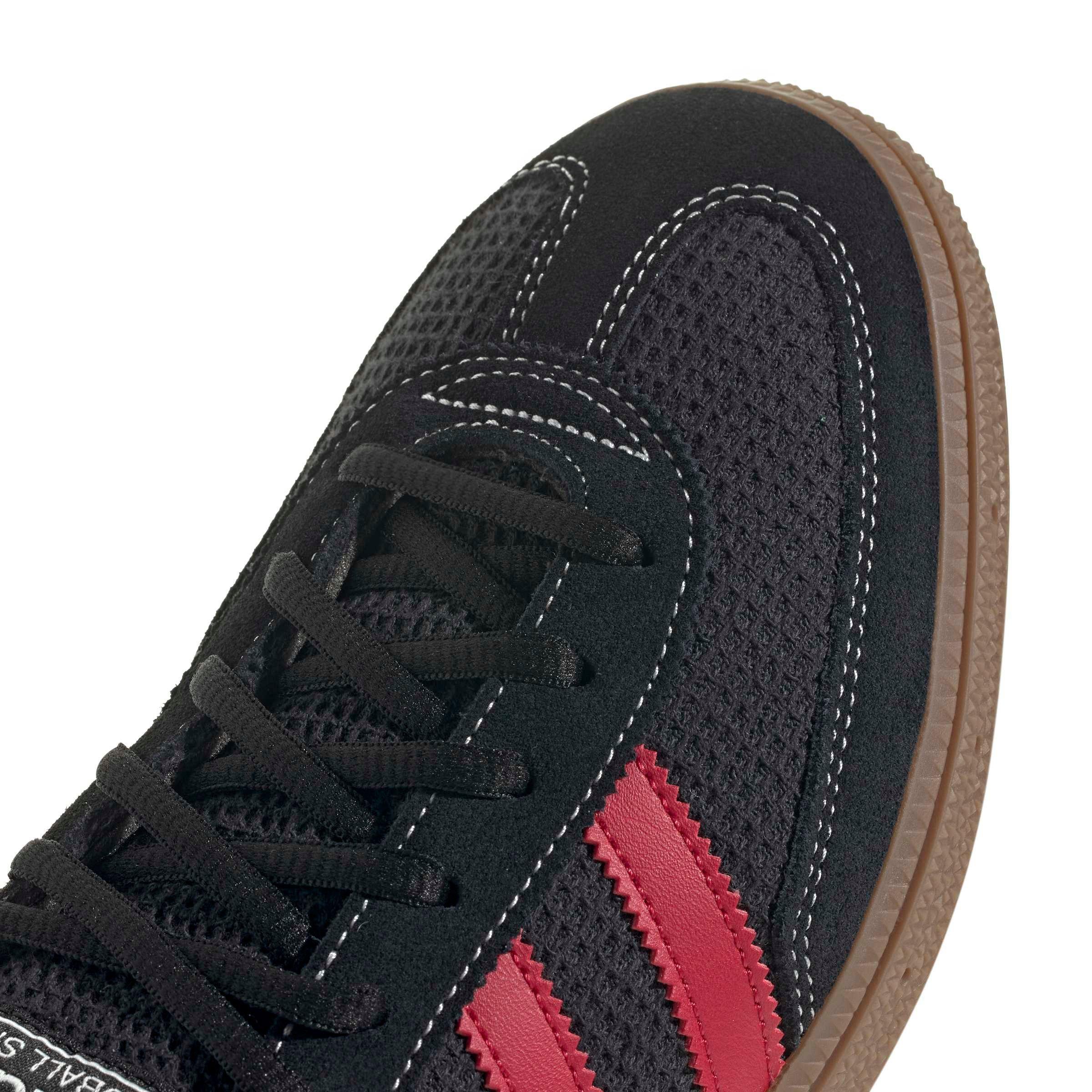 adidas Originals Handball Spezial "Core Black/Team Victory Red/Gum 5" Men's Shoe - BLACK/RED/GUM
