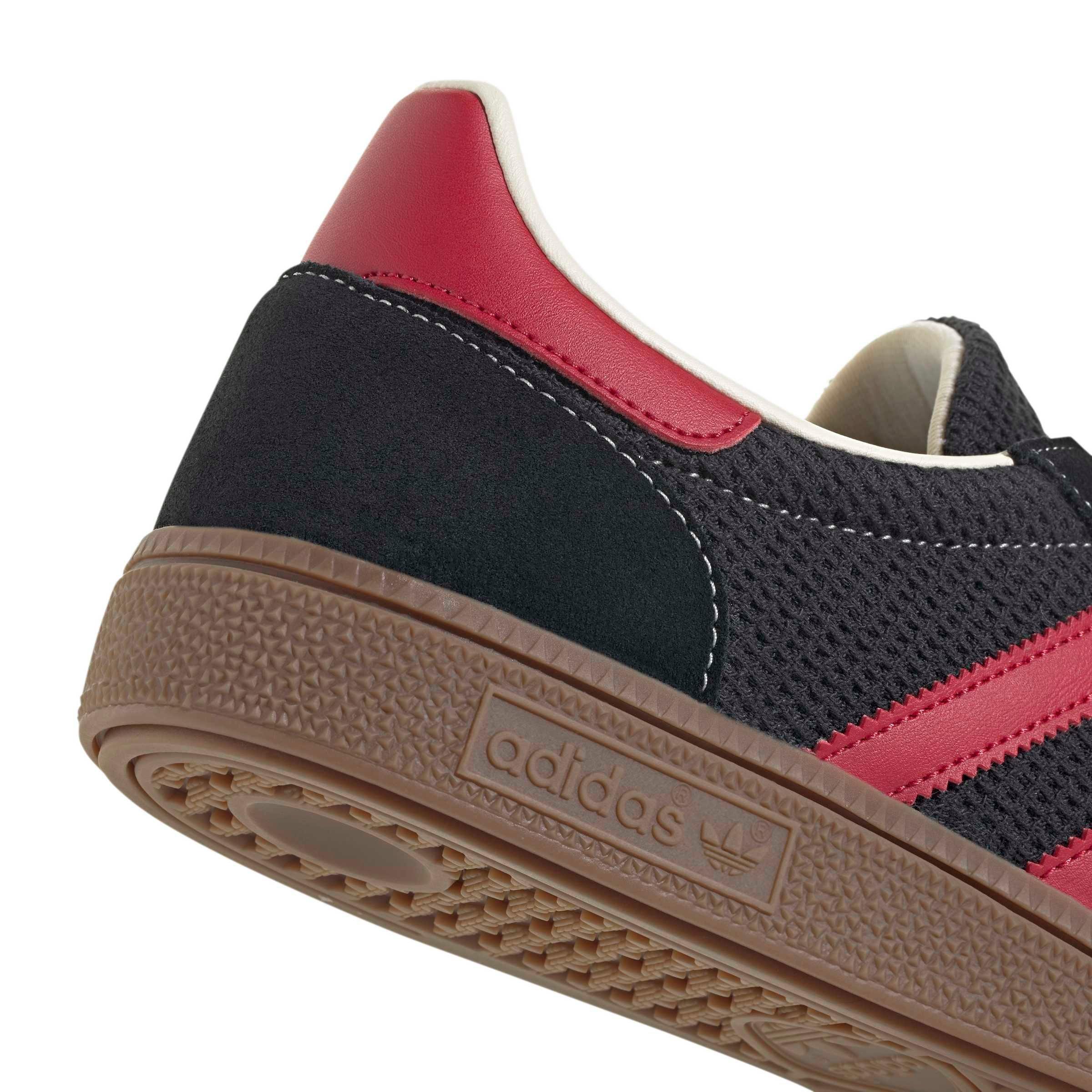 adidas Originals Handball Spezial "Core Black/Team Victory Red/Gum 5" Men's Shoe - BLACK/RED/GUM