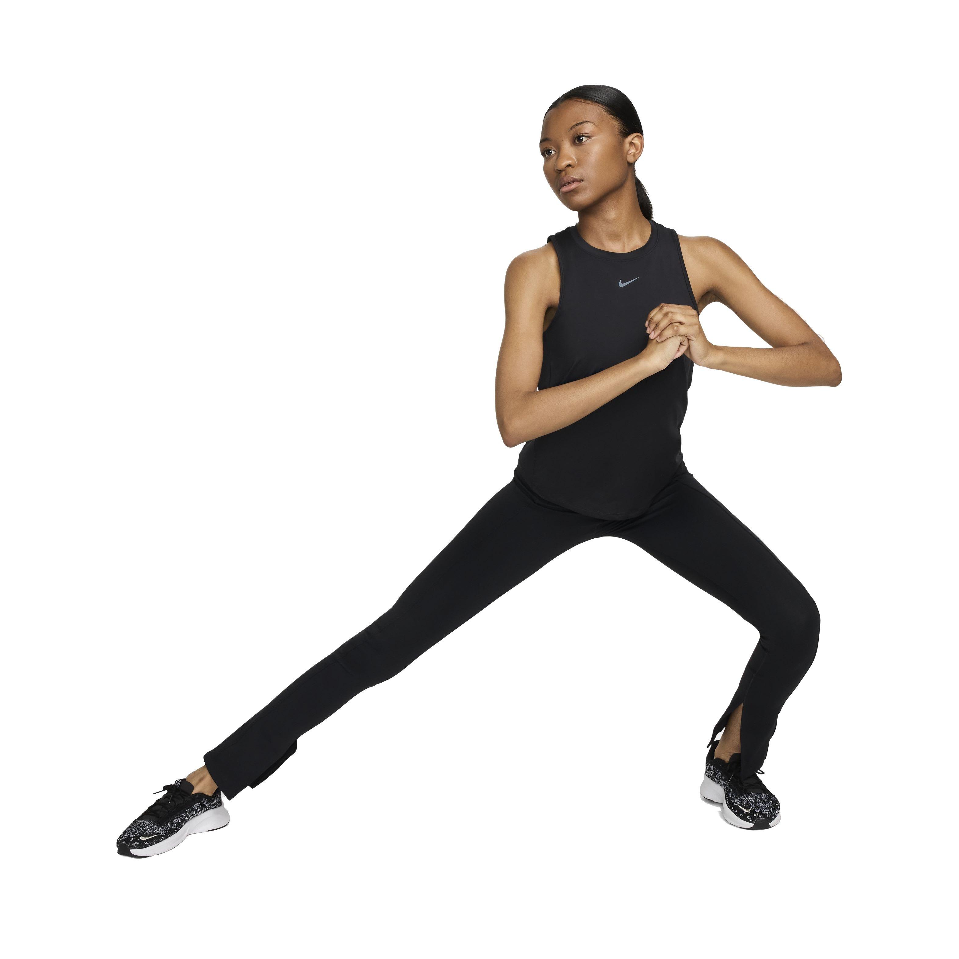 Nike Women's One Classic Dri-FIT Tank Top - Midnight Black - BLACK Thumbnail View 5