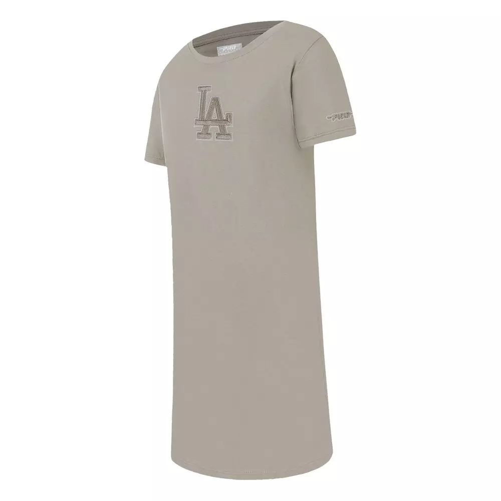 Pro Standard Big Girls' MLB Los Angeles Dodgers Neutral Top Dress - Khaki - KHAKI