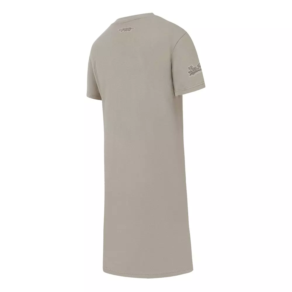 Pro Standard Big Girls' MLB Los Angeles Dodgers Neutral Top Dress -Khaki - KHAKI