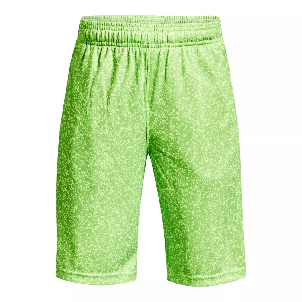 Under Armour Big Boys' Renegade 3.0 Printed Shorts-Lime/Black - LIME/BLACK