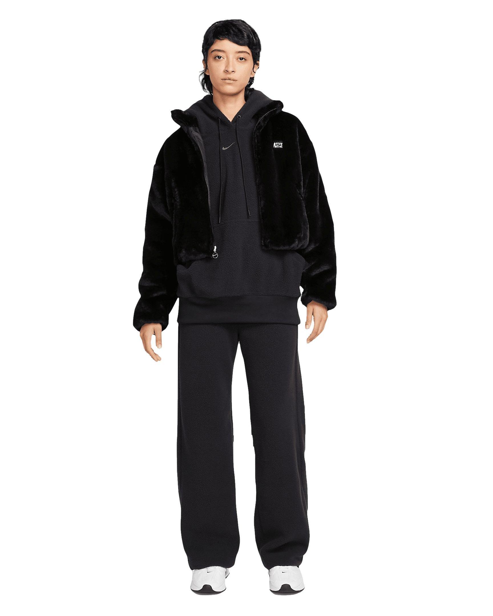 Nike Women's Sportswear Plush Pant - BLACK Thumbnail View 4