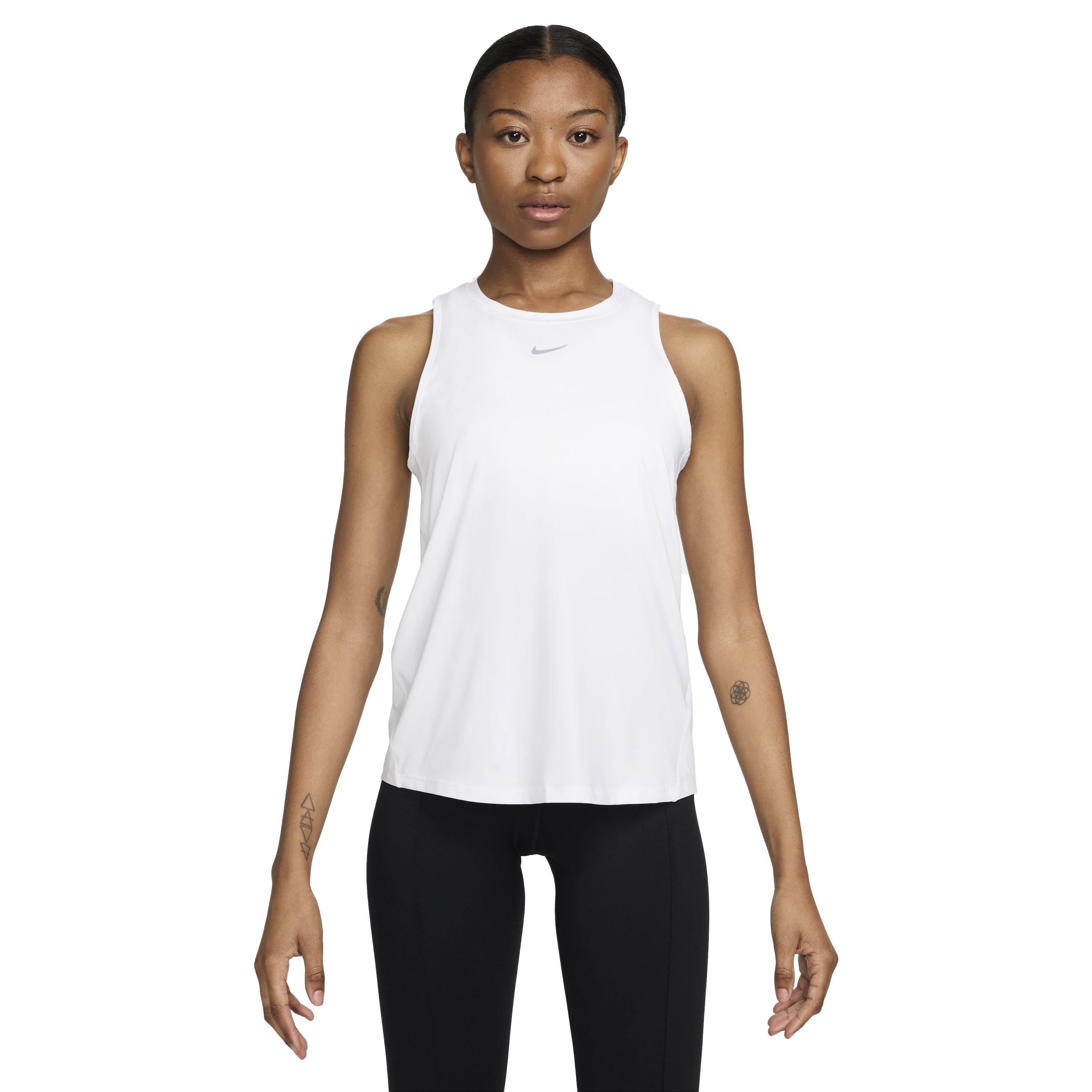 Nike Women's One Classic Dri-FIT Tank Top - White - WHITE Thumbnail View 1