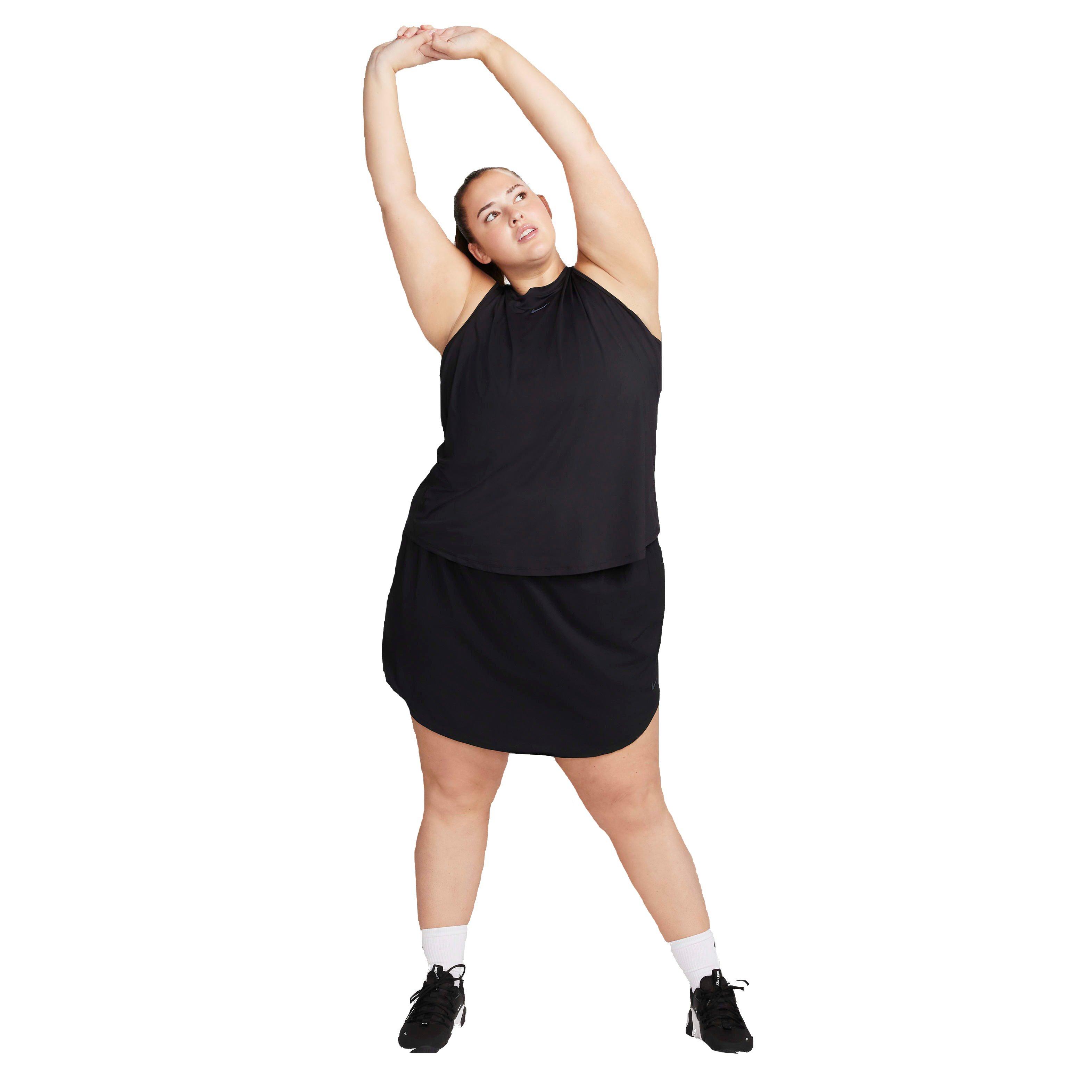 Nike Women's One Classic Dri-FIT Tank - Black - BLACK Thumbnail View 4