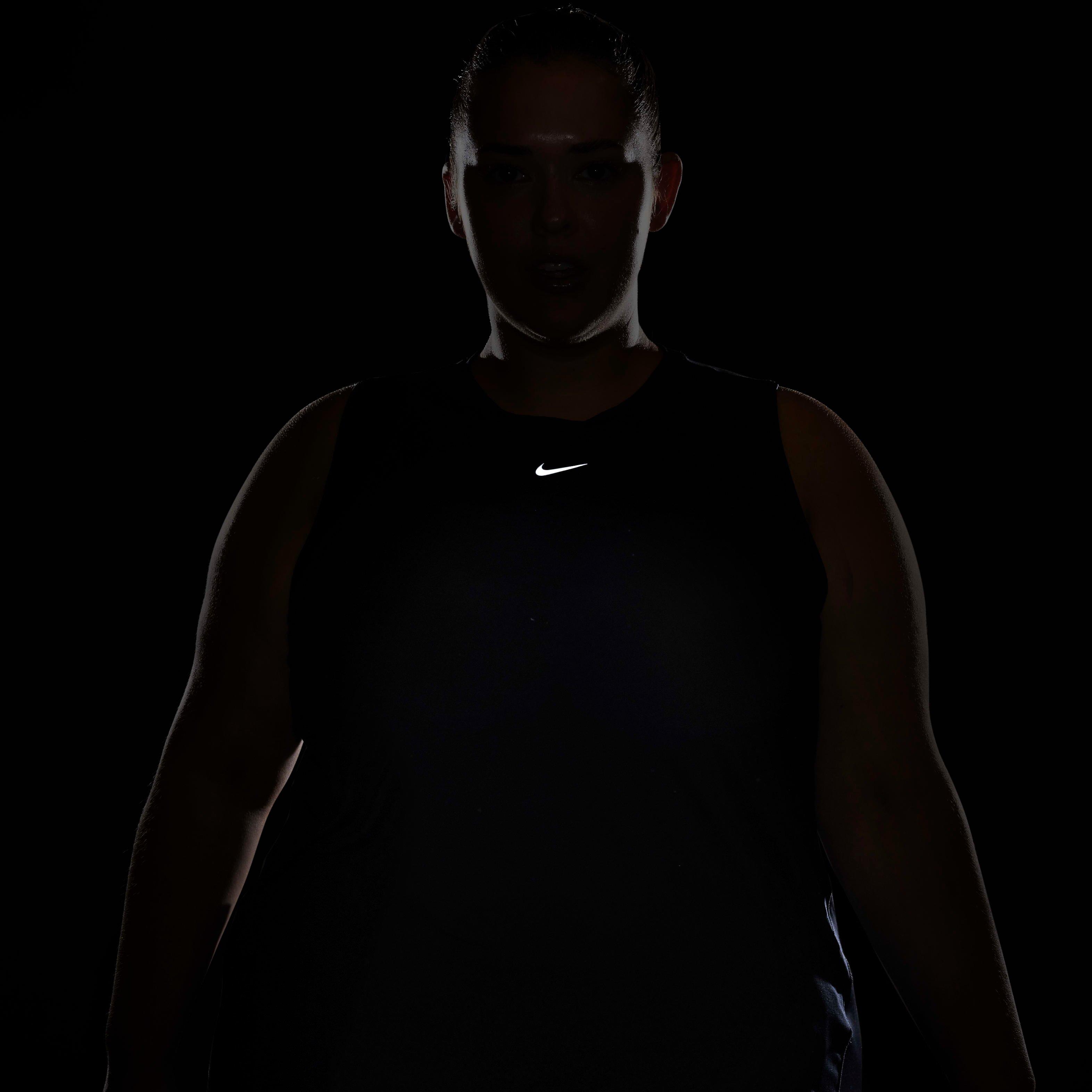 Nike Women's One Classic Dri-FIT Tank - Black - BLACK Thumbnail View 5