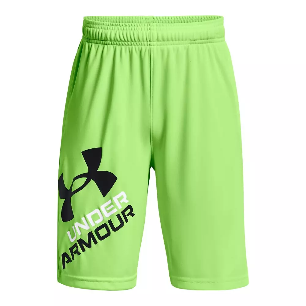 Under Armour Big Boys' Prototype 2.0 Logo Shorts-Lime/Black - LIME/BLACK