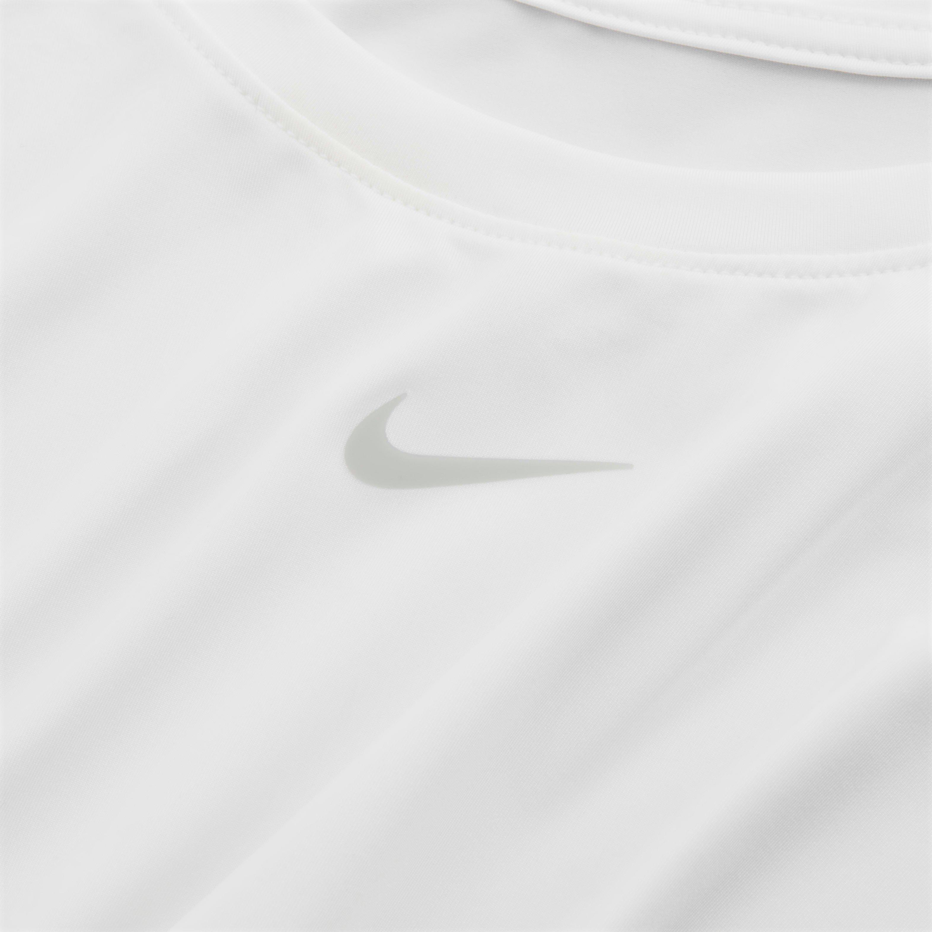 Nike Women's One Classic Dri-FIT Tank - White - WHITE Thumbnail View 5