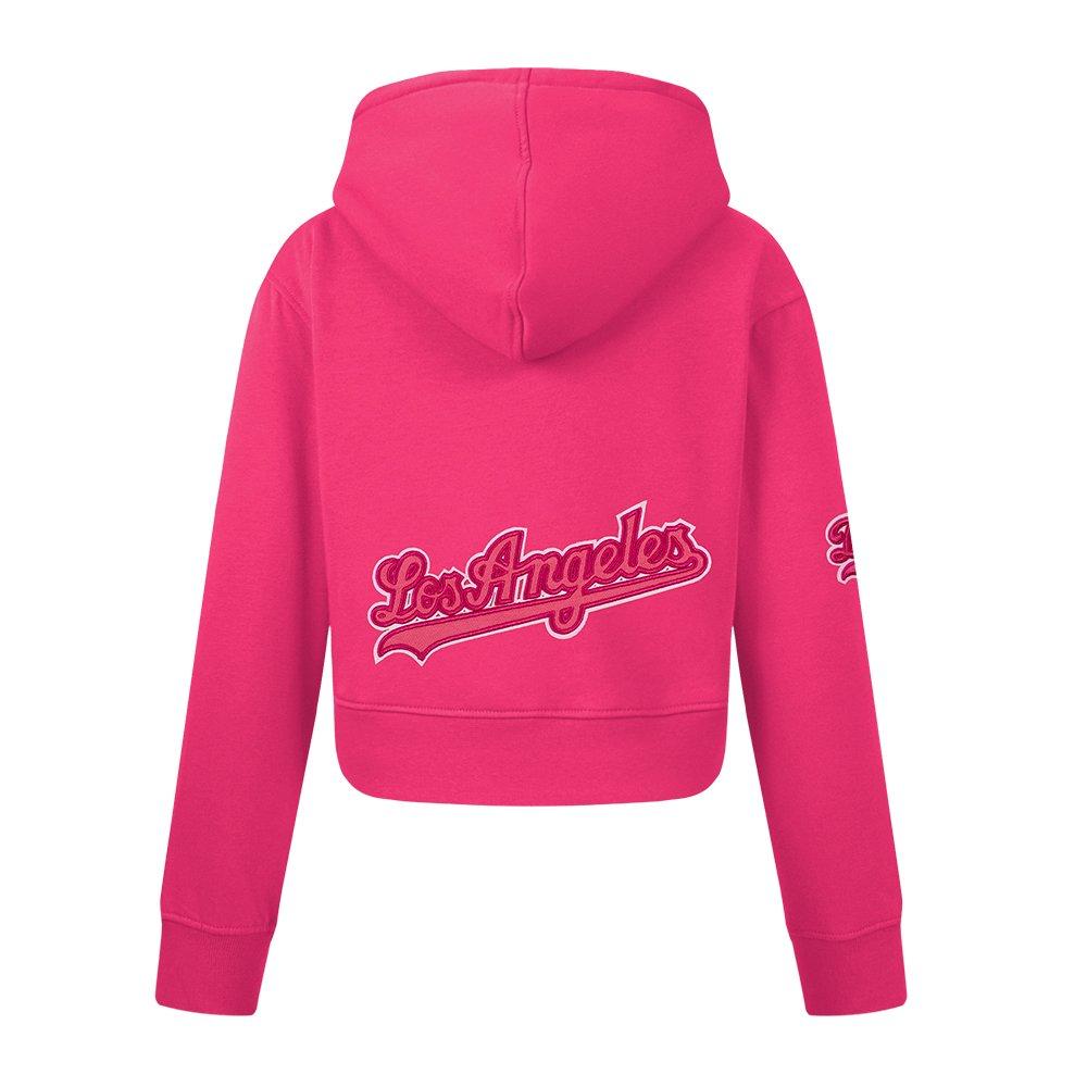 Pro Standard MLB Los Angeles Dodgers Triple Pink Big Girls' Fleece PO Hoodie