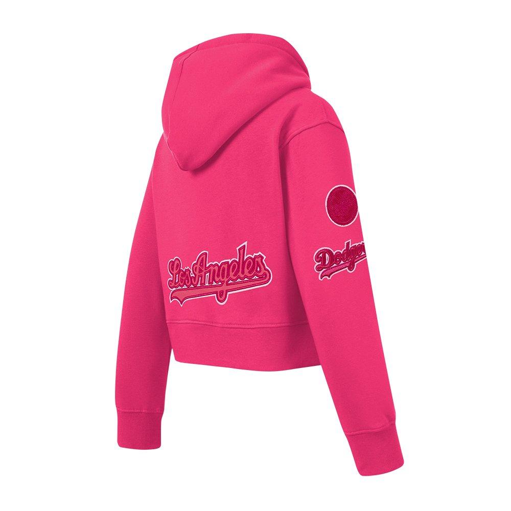 Pro Standard MLB Los Angeles Dodgers Triple Pink Big Girls' Fleece PO Hoodie