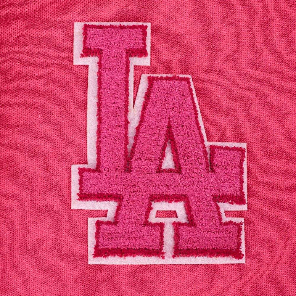 Pro Standard MLB Los Angeles Dodgers Triple Pink Big Girls' Fleece PO Hoodie
