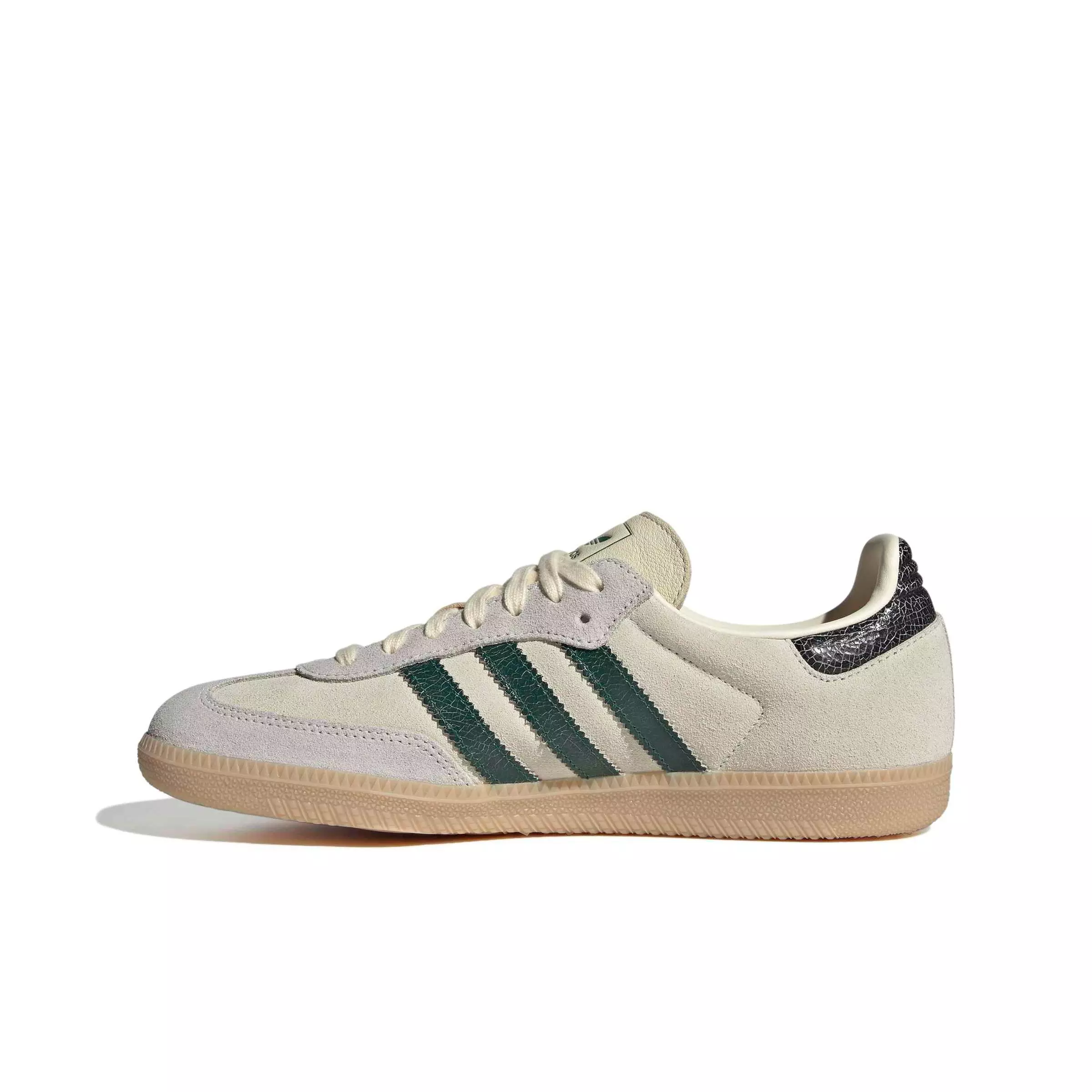 adidas Originals Samba OG "Cream White/Collegiate Green/Magic Beige" Men's Shoe - CREAM/GREEN/BEIGE
